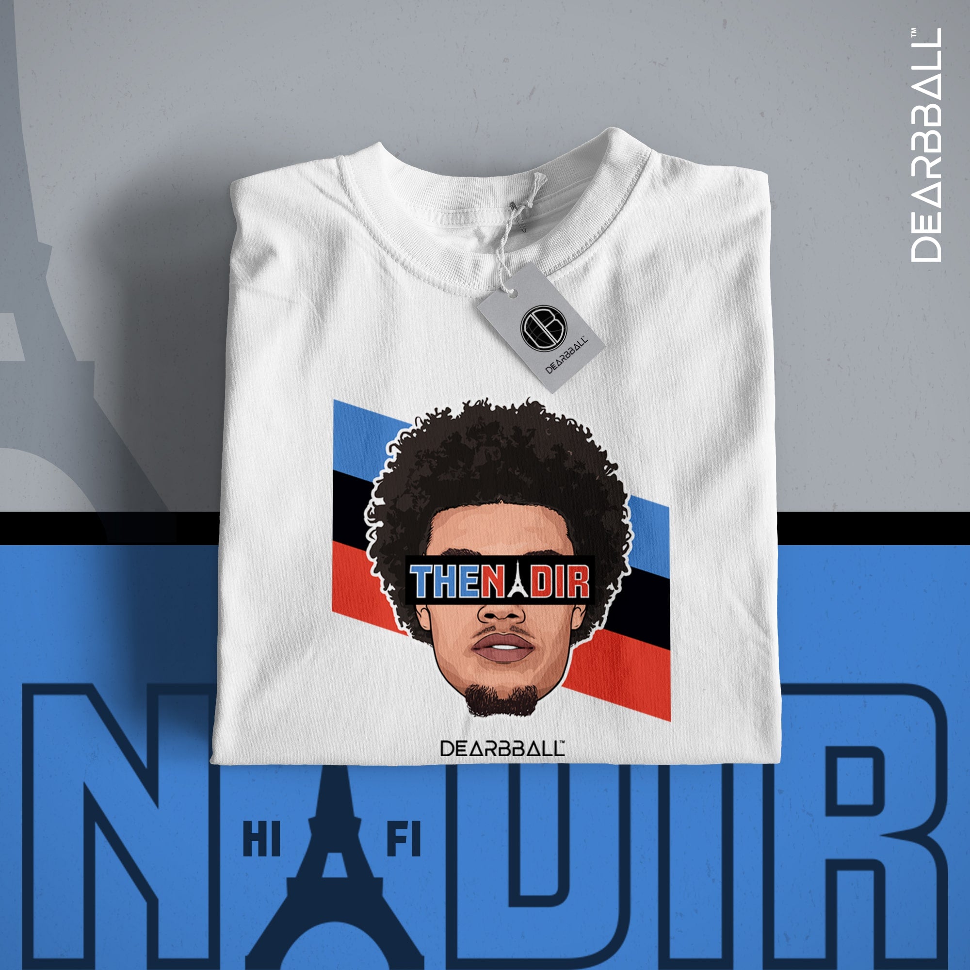 T-shirt DearBBall - Edizione NADIR Paris Stripes (TP)
