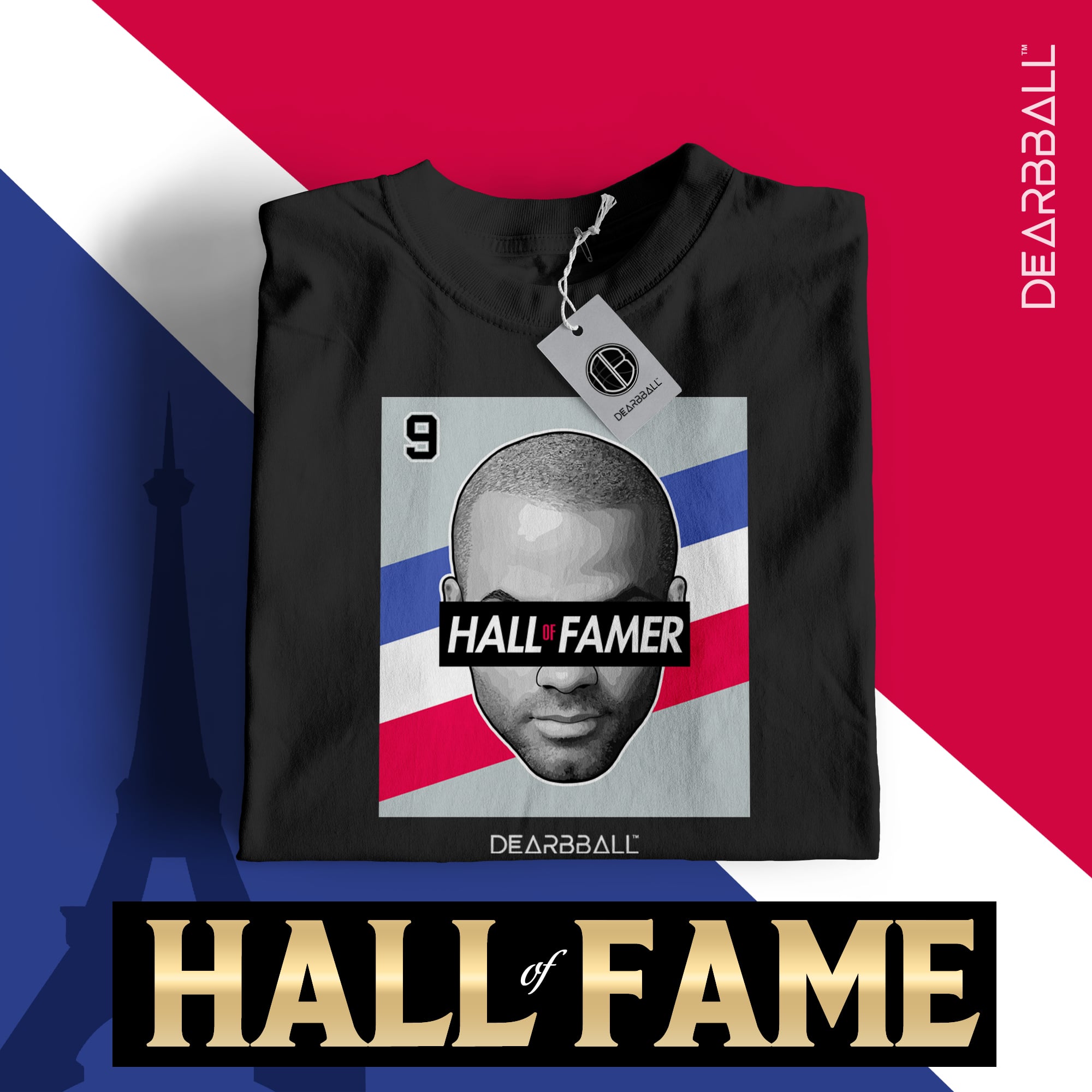 Camiseta DearBBall - HALL of FAMER 9 Francia
