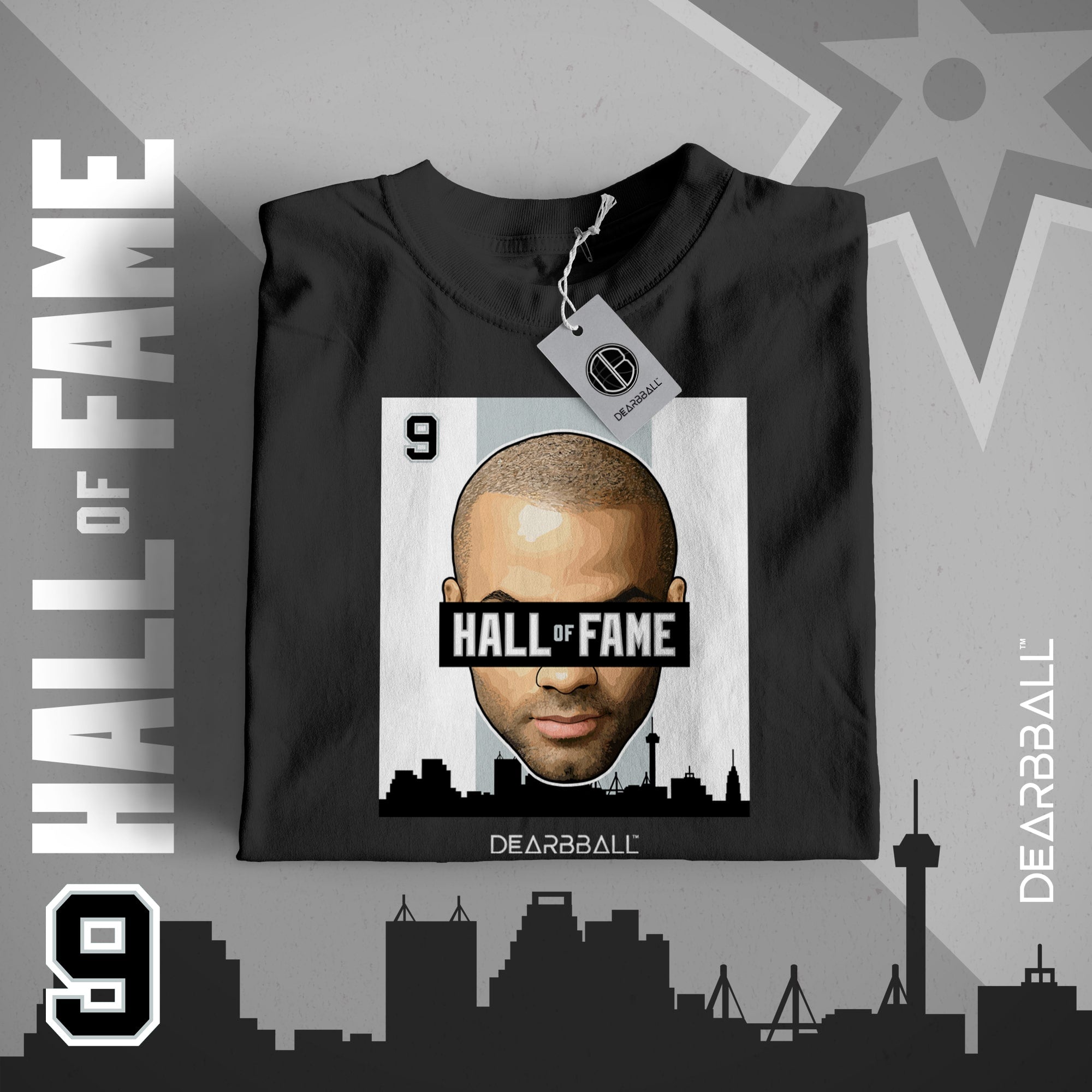 DearBBall T-Shirt - HALL of FAME San Antonio City