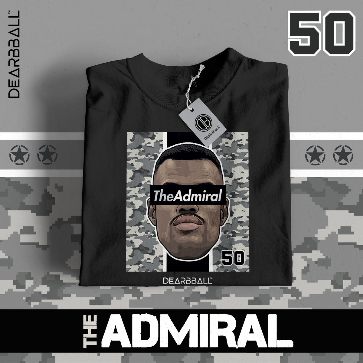 DearBBall T卹-海軍上將迷彩版