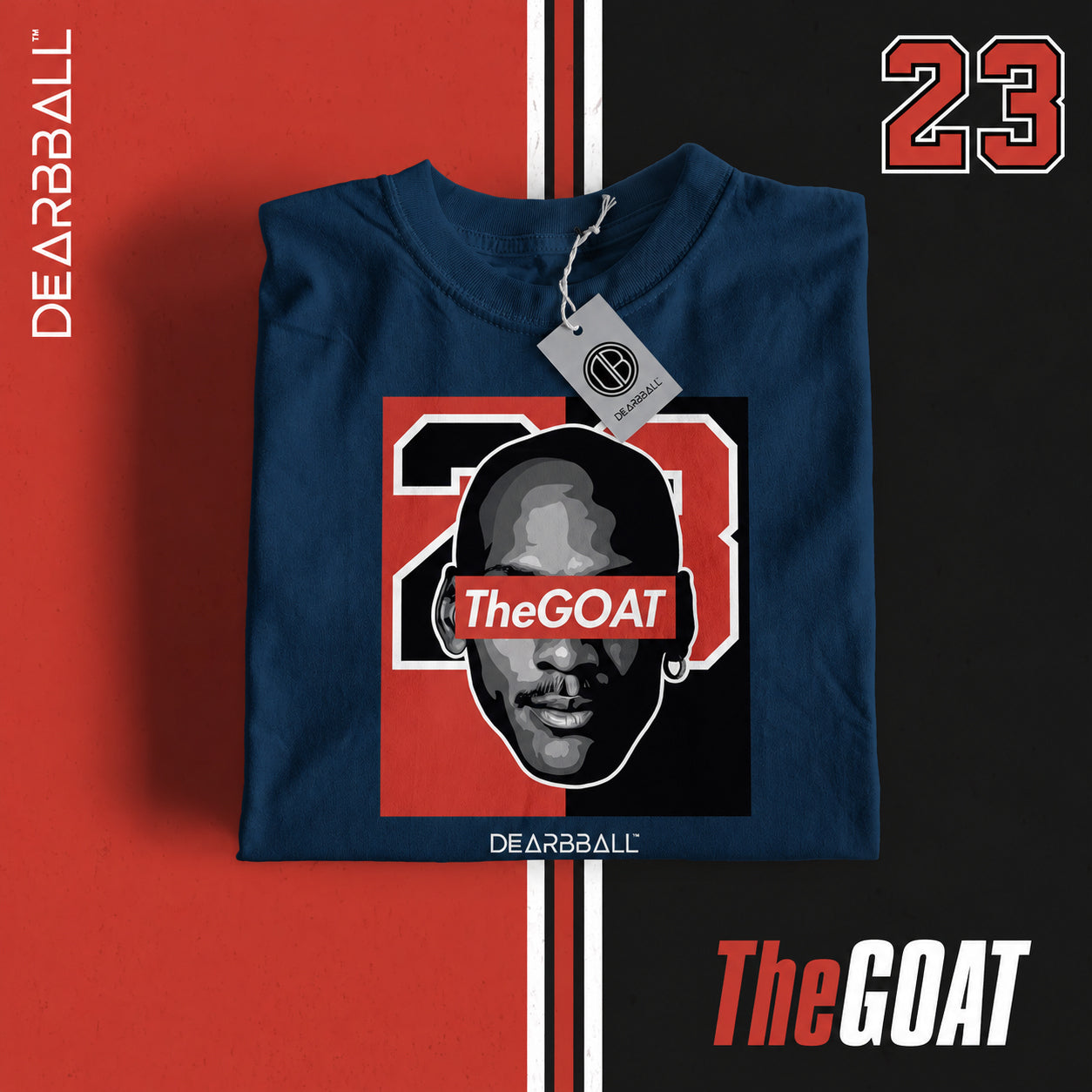 DearBBall T-skjorte - TheGOAT 23 Bicolor Edition