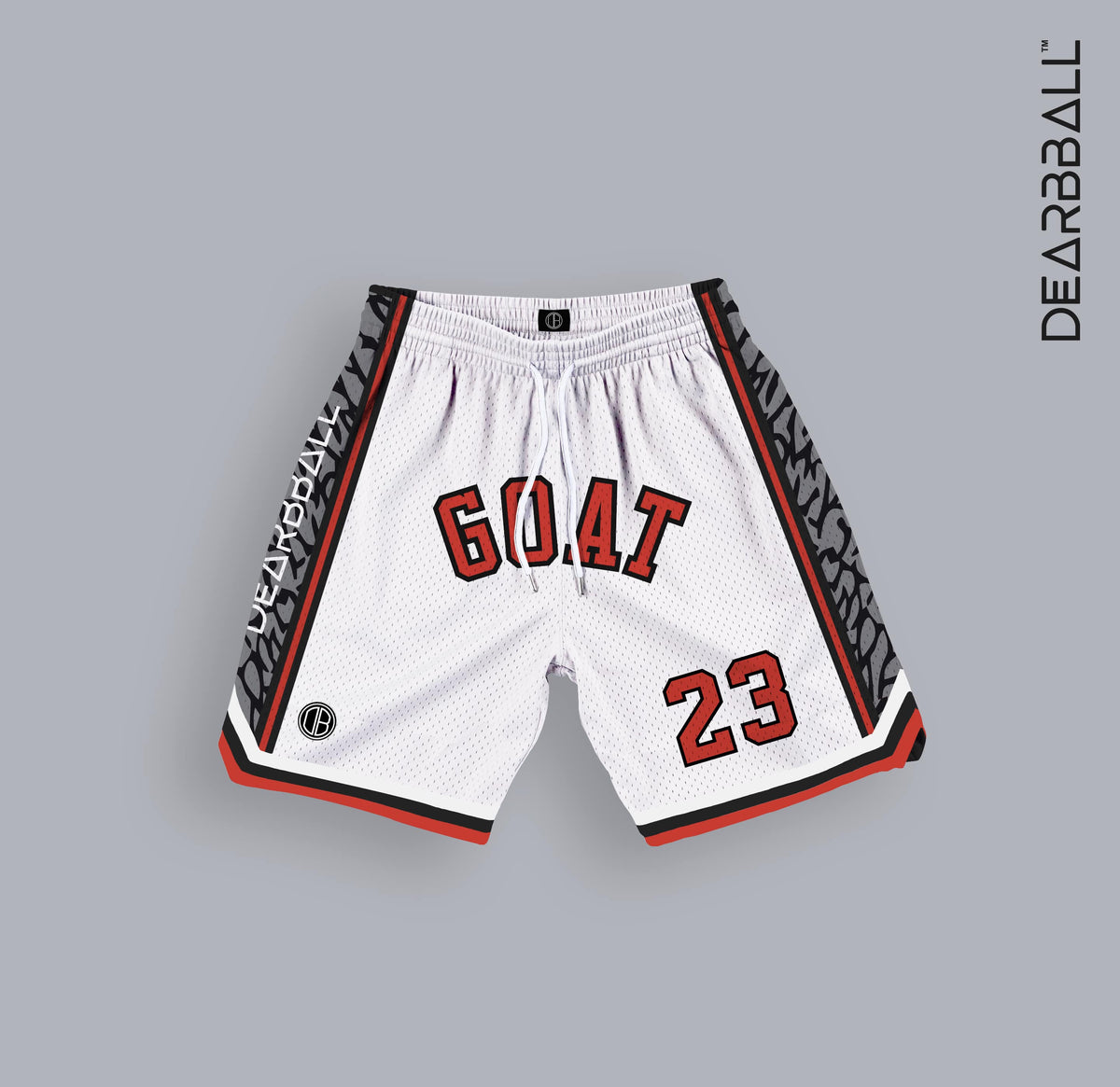 Calções DBB MESH PREMIUM - Edição THE GOAT WHITE LIMITADA