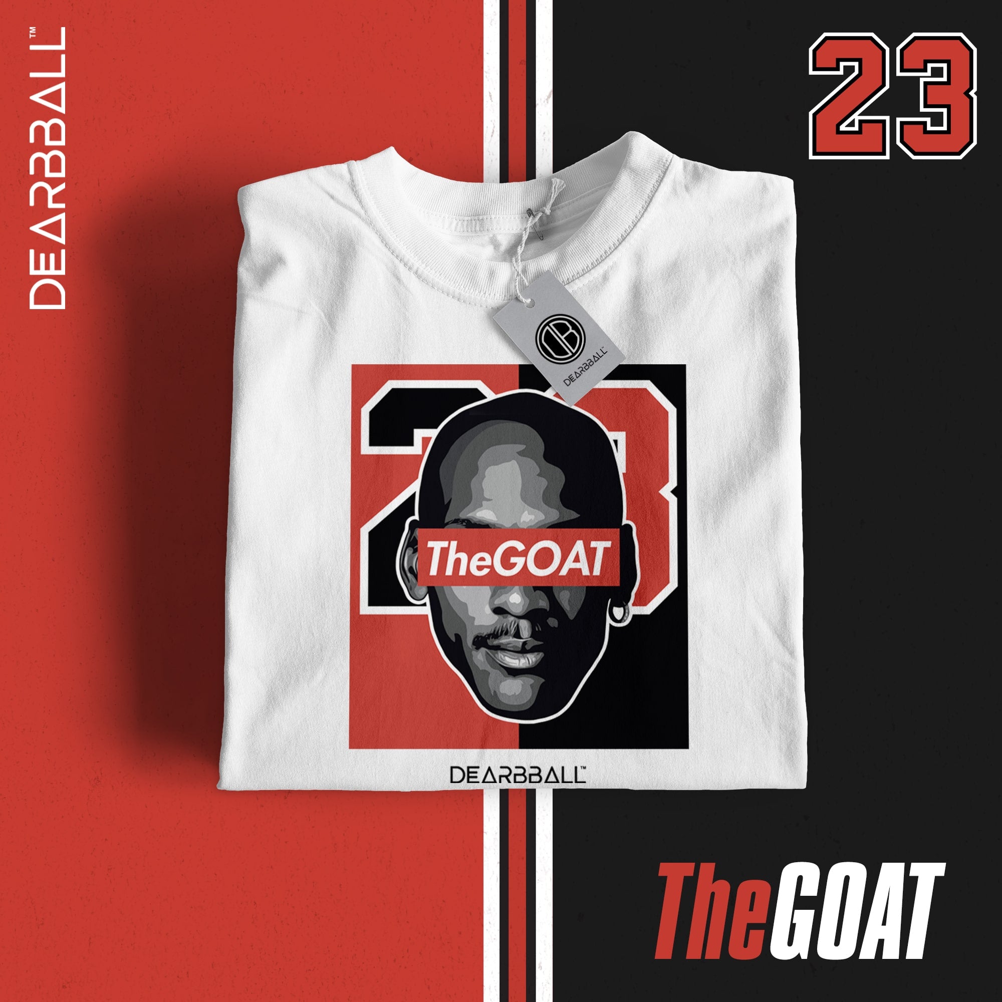 DearBBall T-Shirt - TheGOAT 23 Bicolor Edition