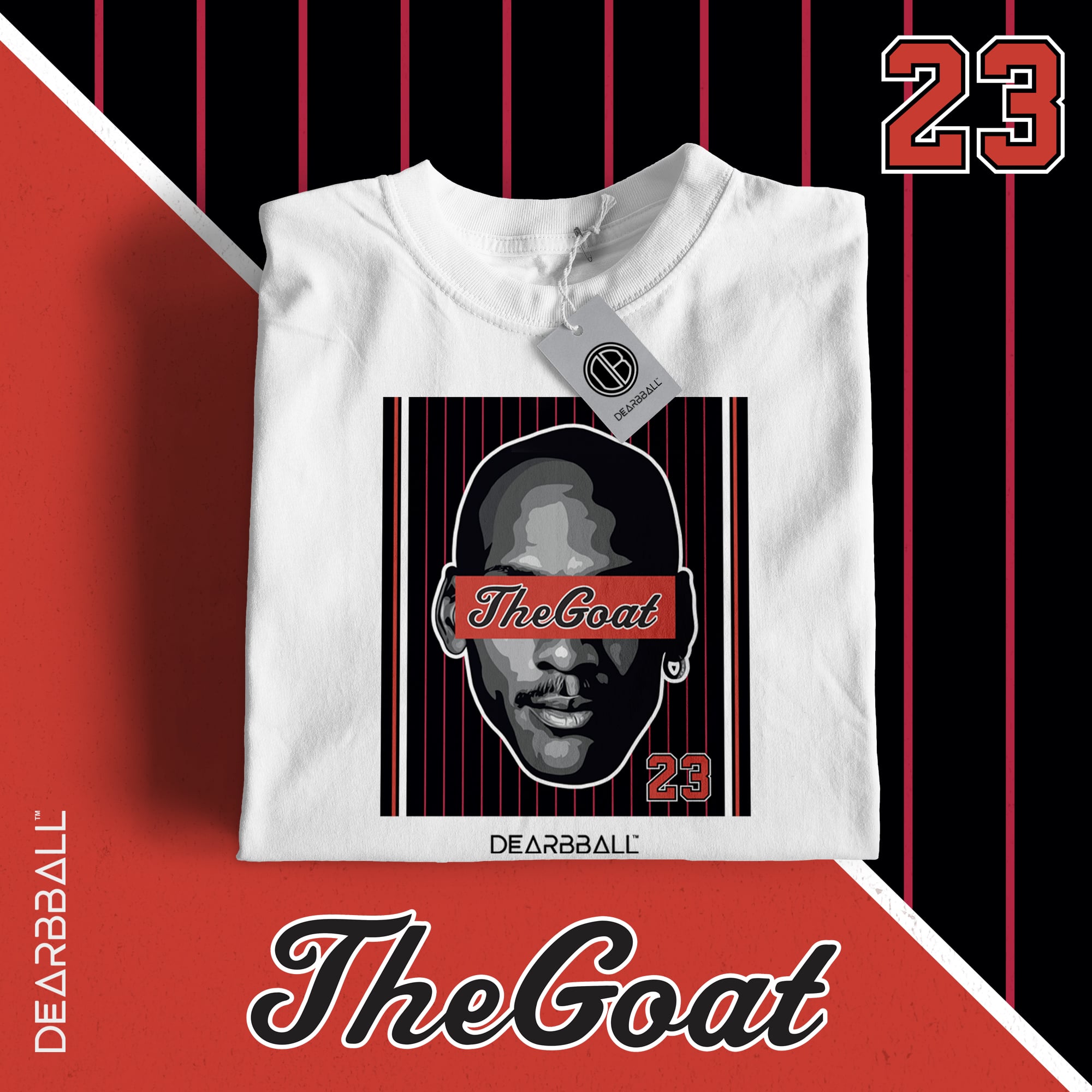 🔒 DearBBall T-Shirt - The GOAT Old School Edition