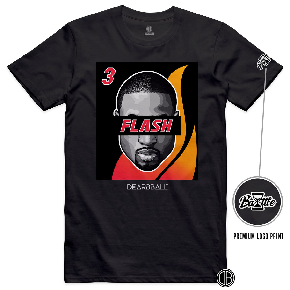 T-Shirt DearBBall - Edição Premium FLASH FIRE BOG