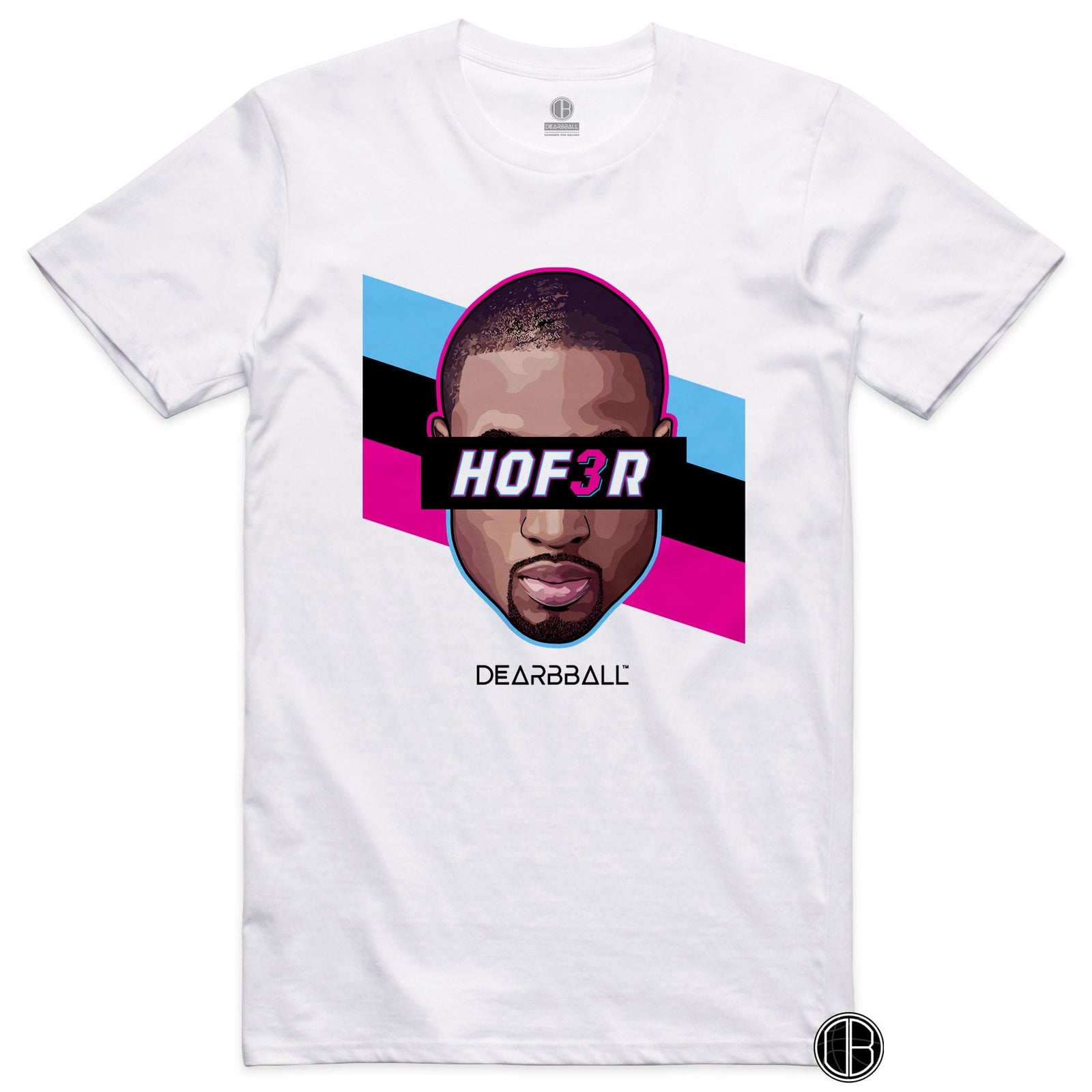 DearBBall T-Shirt - HOF3R Vice City Stripes Edition