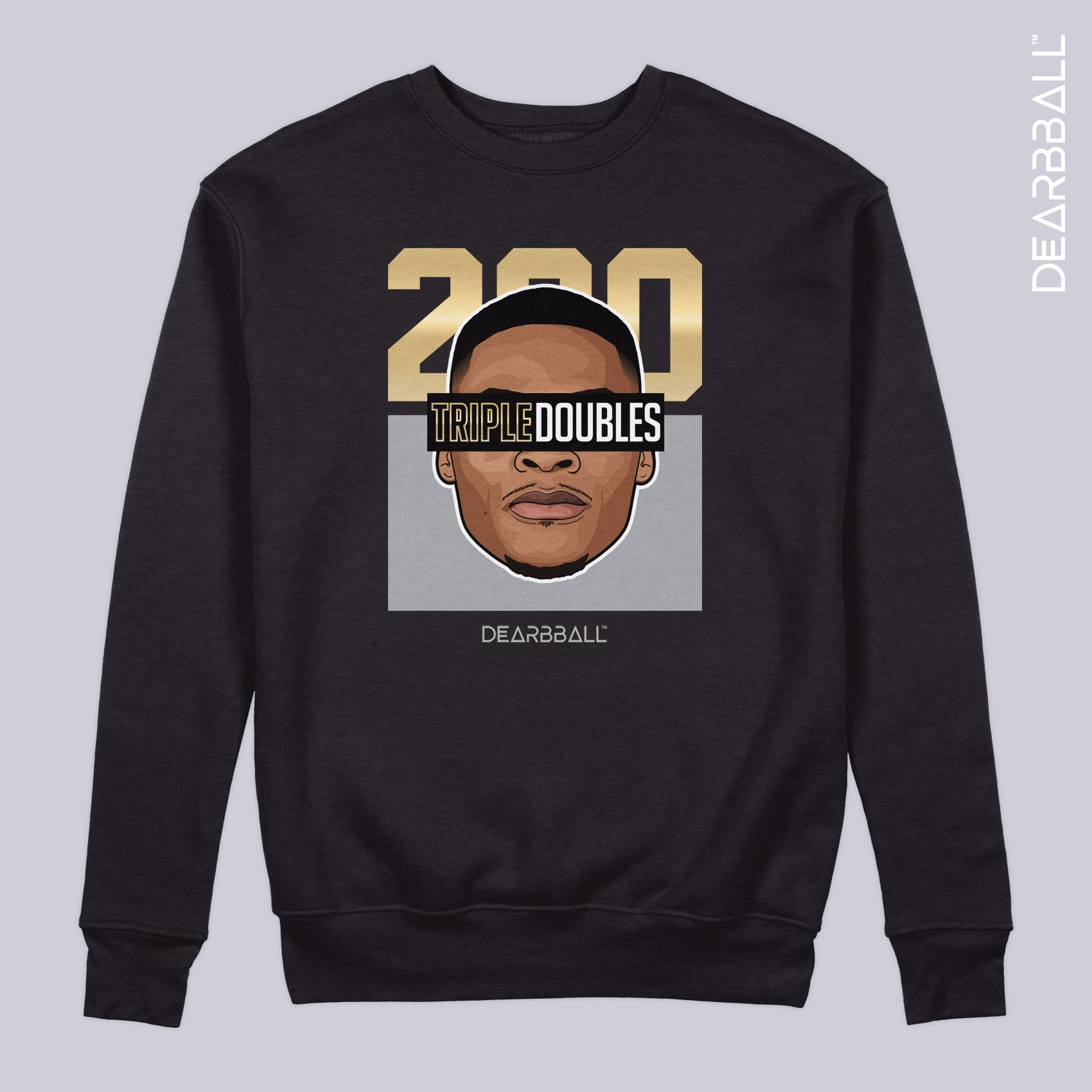 DearBBall SweatShirt - 200 Triples Doubles RECORD Gold Edition