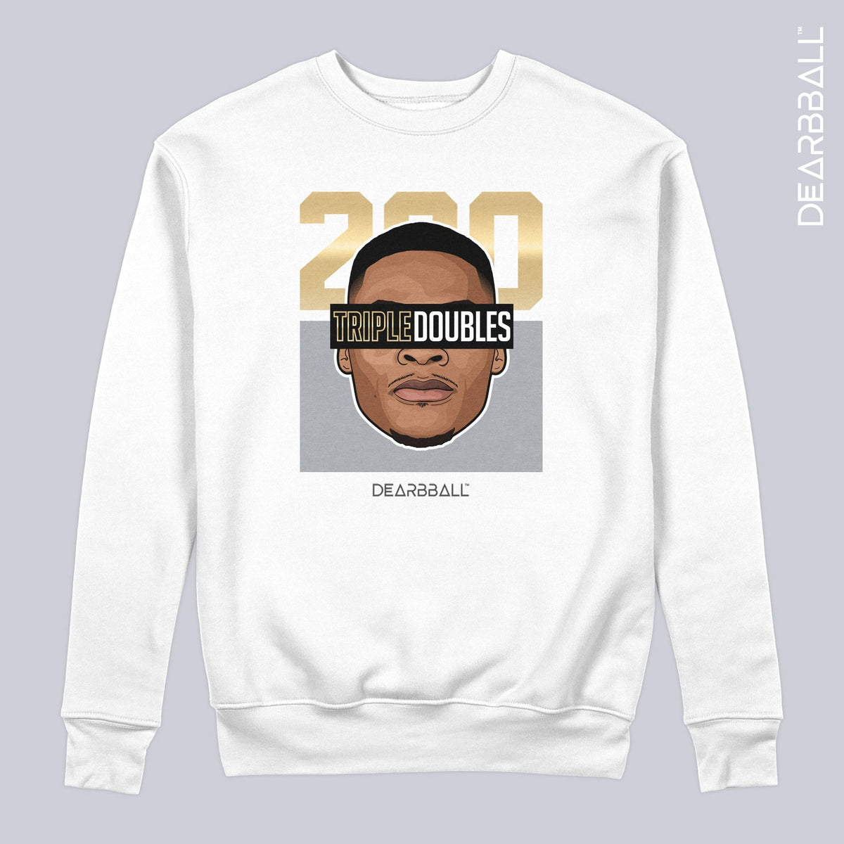 DearBBall SweatShirt - 200 Triples Doubles RECORD Gold Edition