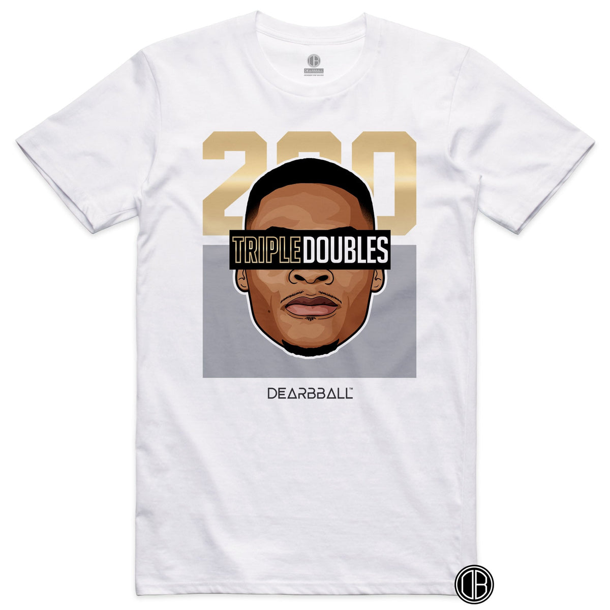 DearBBall T-Shirt - 200 Triples Doubles RECORD Gold Edition
