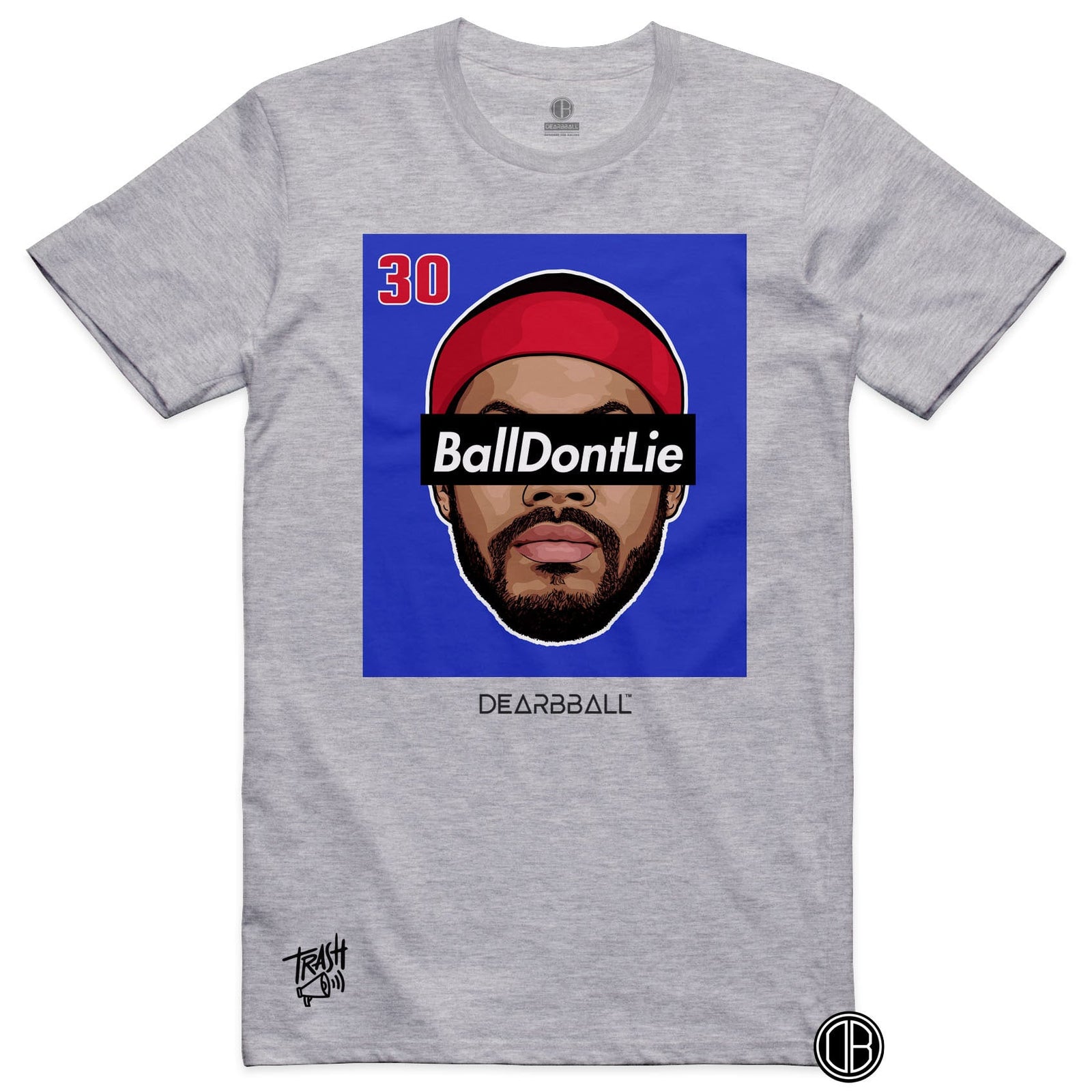 DearBBall Premium T-skjorte - BallDontLie Detroit Trash 📢 Broderi-utgave