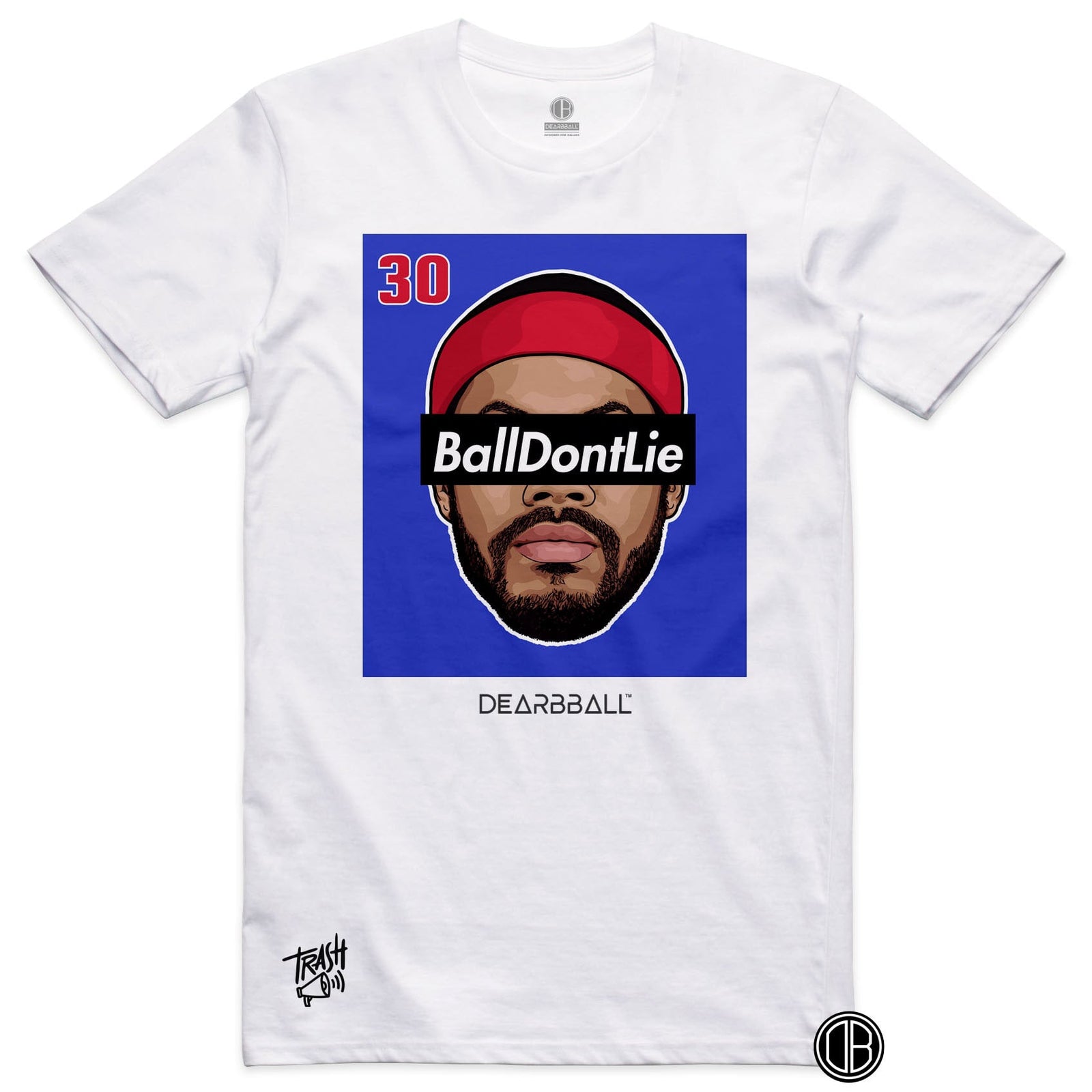 DearBBall Premium T-skjorte - BallDontLie Detroit Trash 📢 Broderi-utgave
