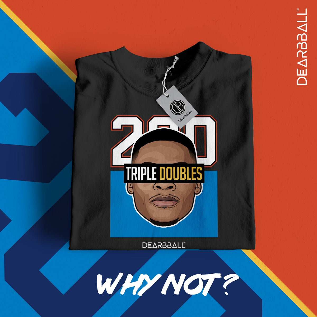 Camiseta DearBBall - Edición 200 Triples Dobles RÉCORD OKC