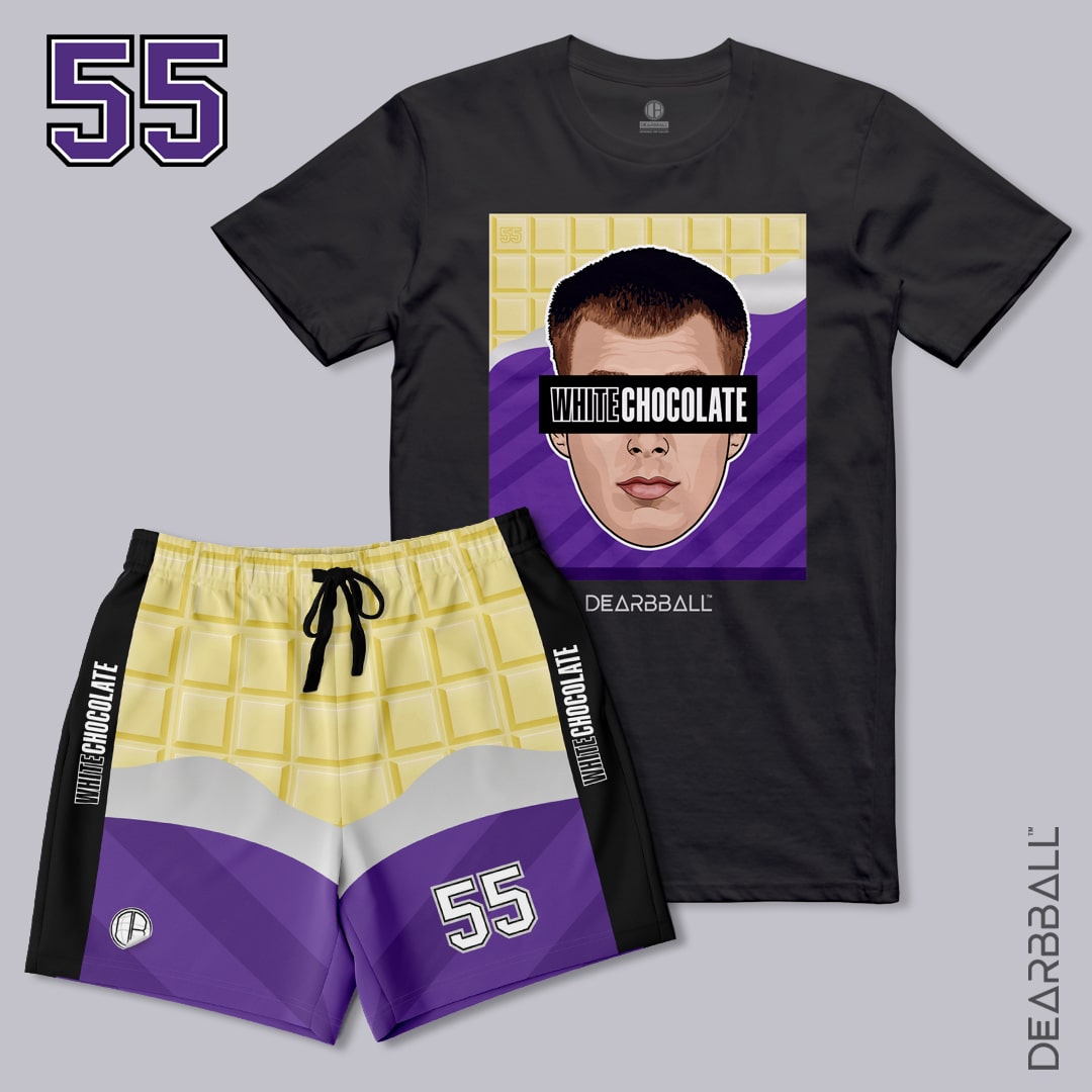 DearBBall T-Shirt - White Open Bar Chocolate Edition