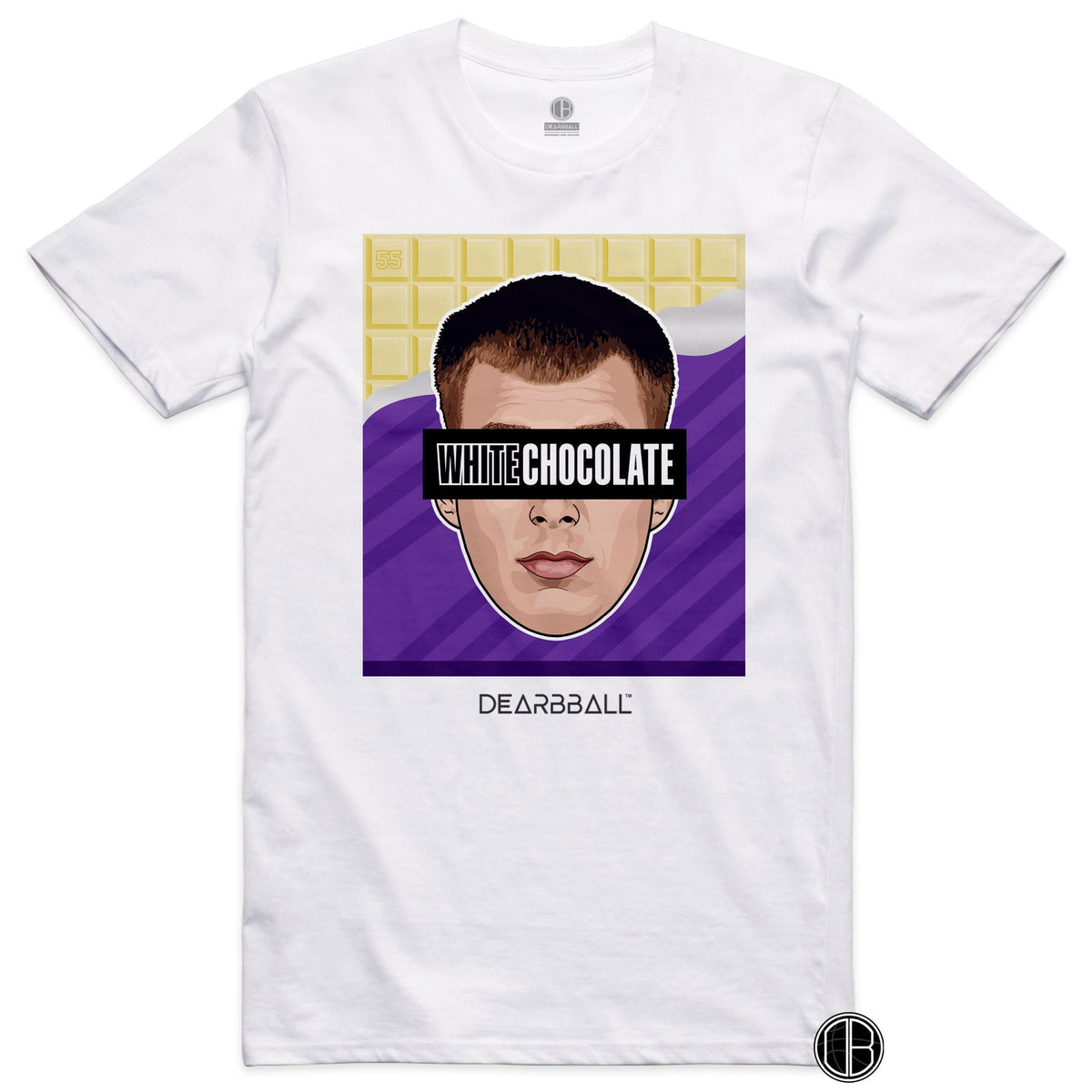 DearBBall T-Shirt - White Open Bar Chocolate Edition