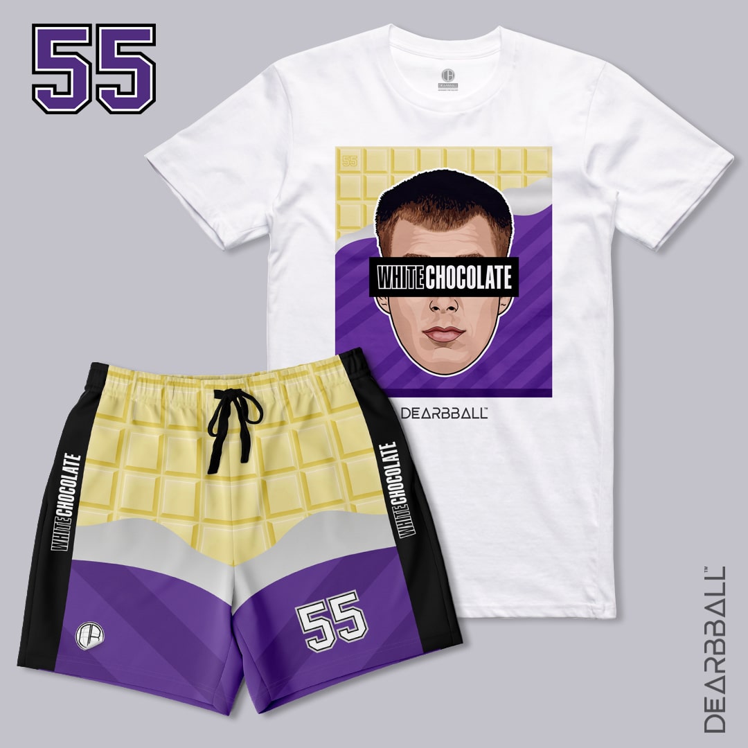 DearBBall T-Shirt - White Open Bar Chocolate Edition