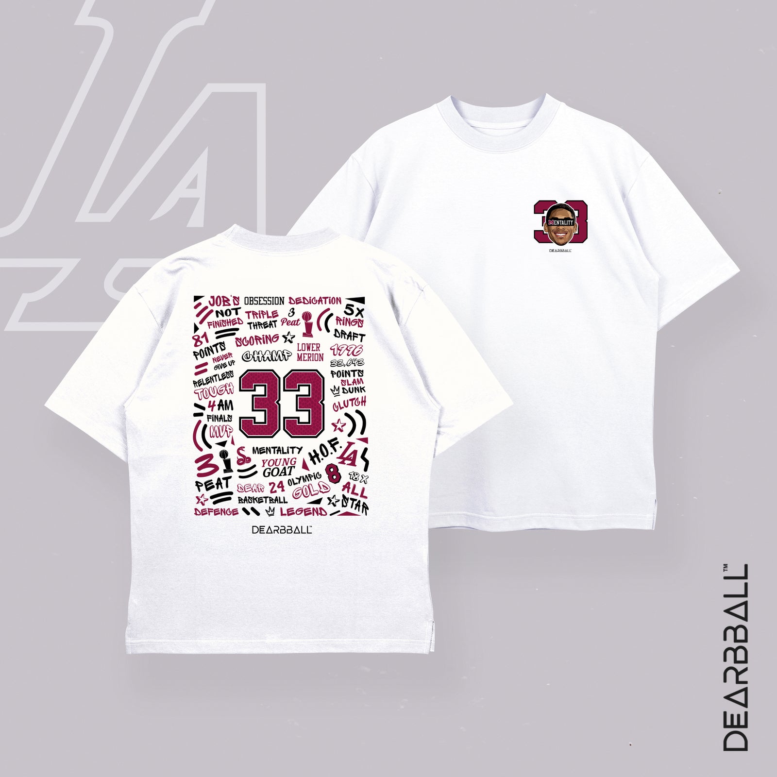DearBBall T-Shirt Oversized Premium - LOWER MARION 33 Words Matter Edition