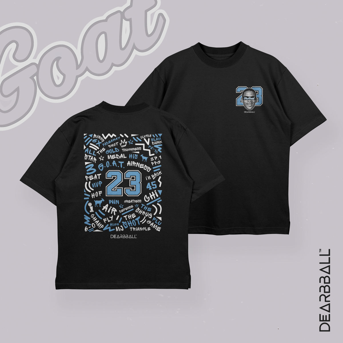 DearBBall Ensemble Short Mesh T-Shirt Premium - YOUNG GOAT NC Words Matter Edition