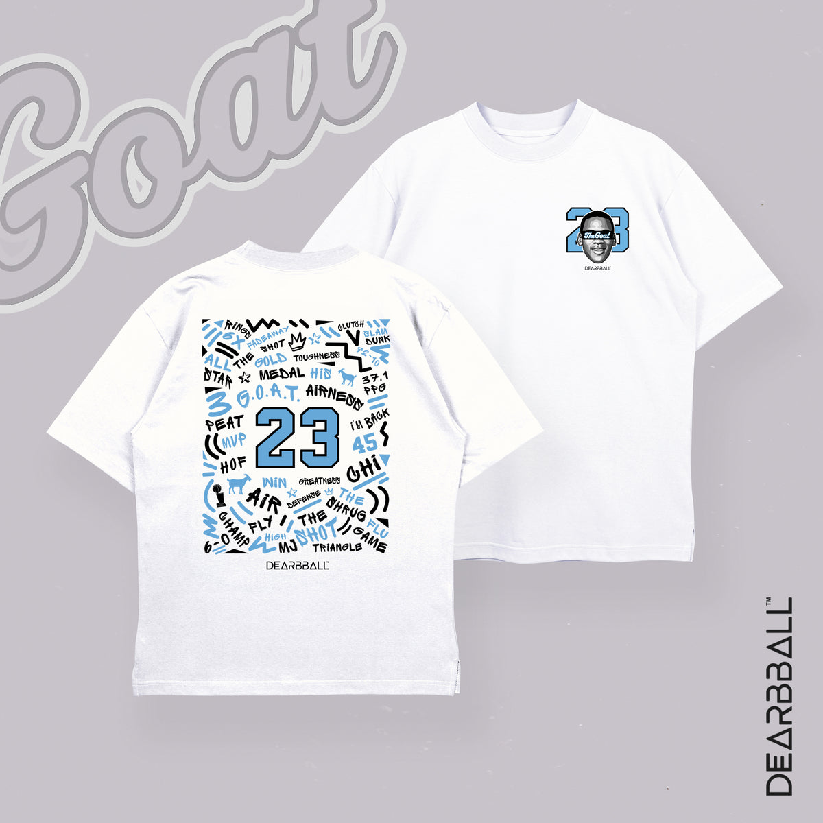 DearBBall Ensemble Short Mesh T-Shirt Premium - YOUNG GOAT NC Words Matter Edition