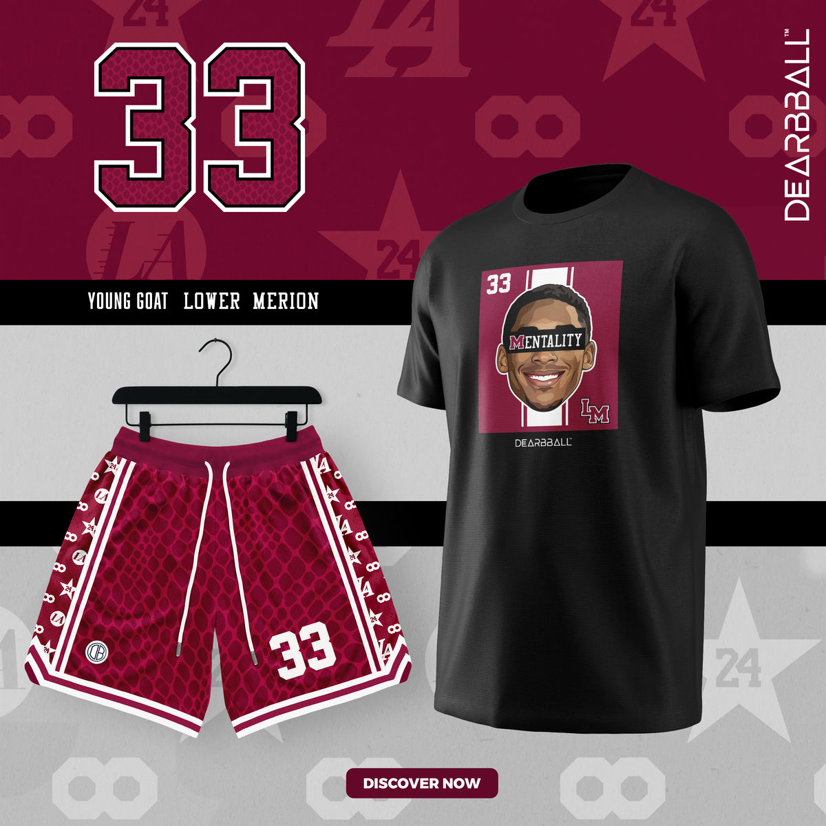 DearBBall T-Shirt - MENTALITY Lower Marion 33 Edition