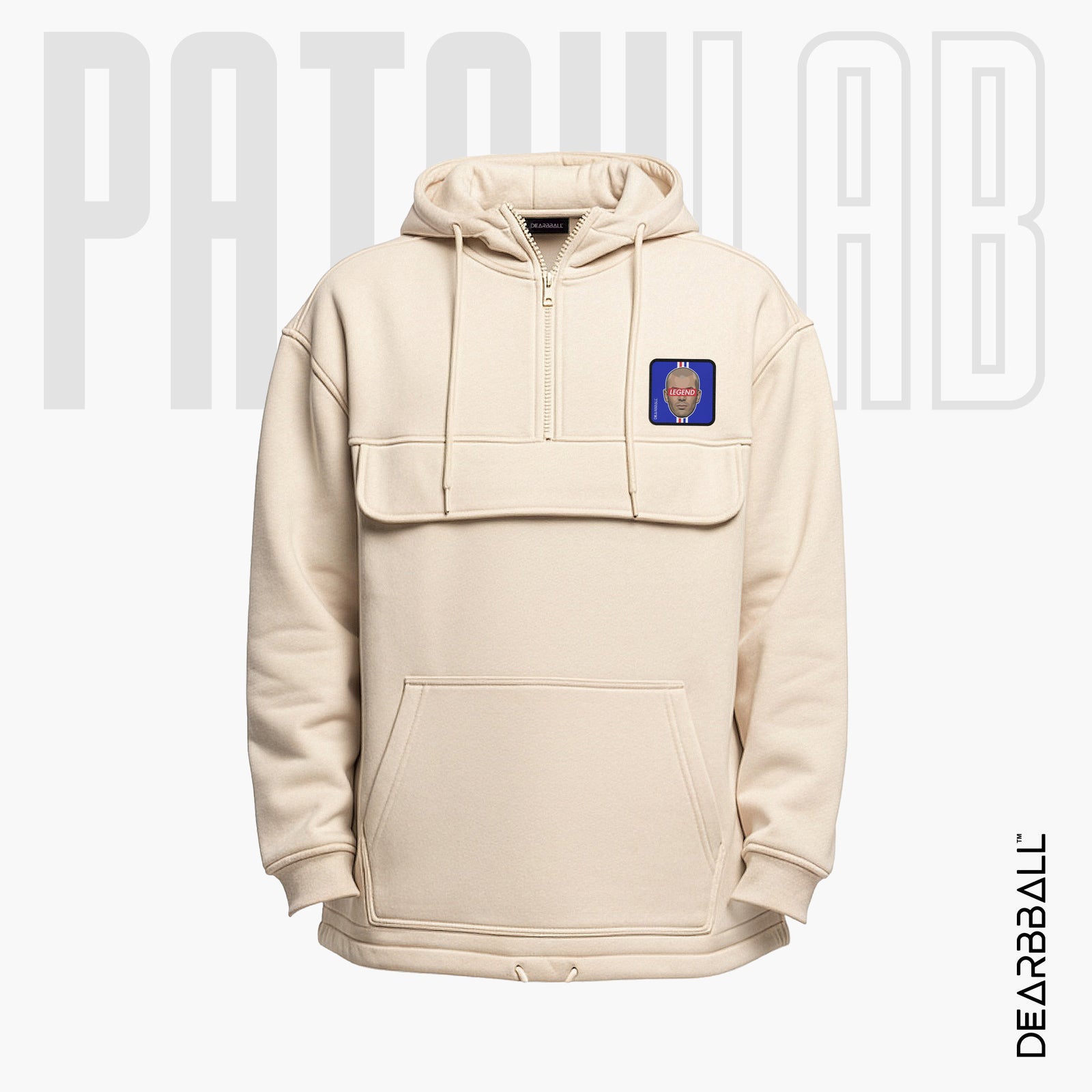 Hettegenser 3/4 Glidelås PatchLab