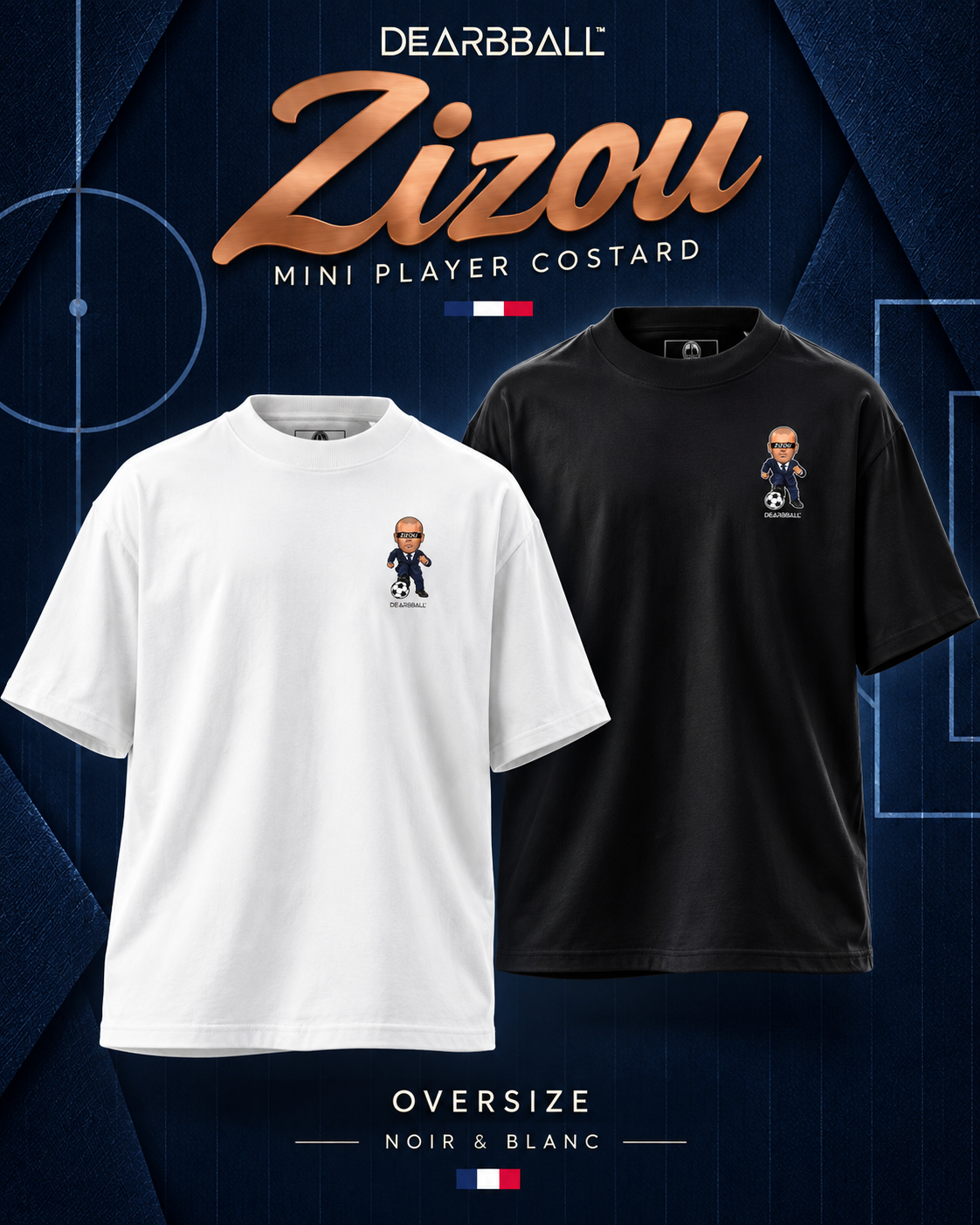 DearBBall T-Shirt Oversize Premium - ZIZOU Mini Player Coeur Edition