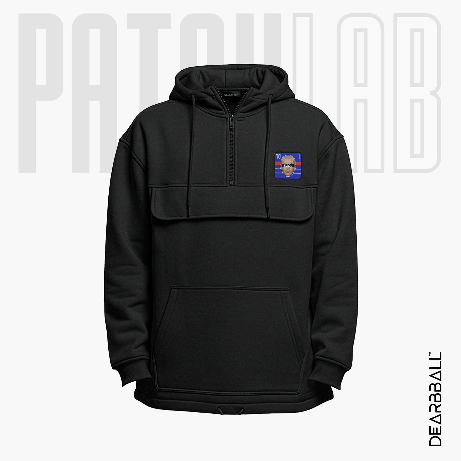 Hettegenser 3/4 Glidelås PatchLab
