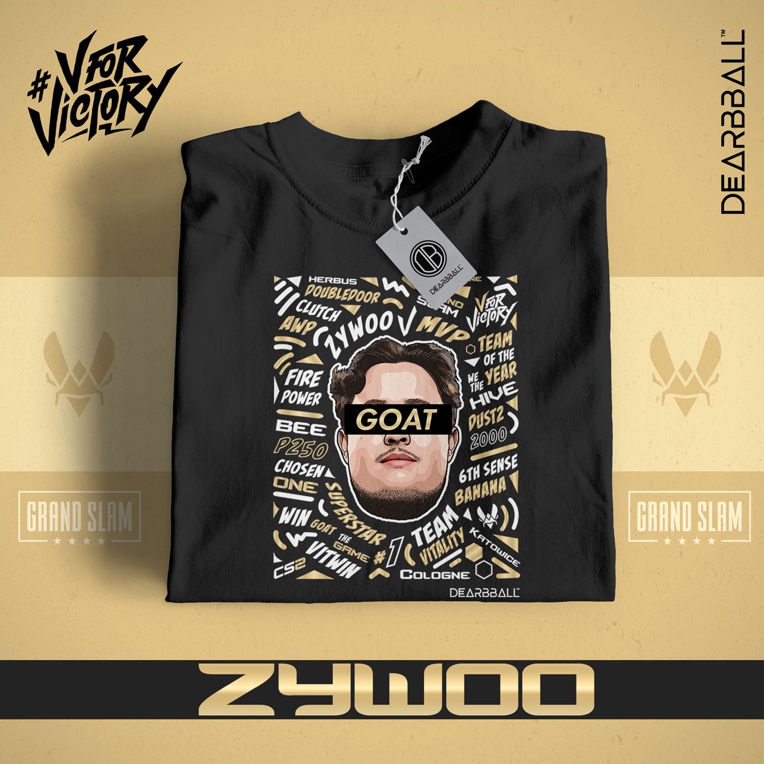 DearBBall T-Shirt - ZYWOO GOAT Words Matter VITALITY
