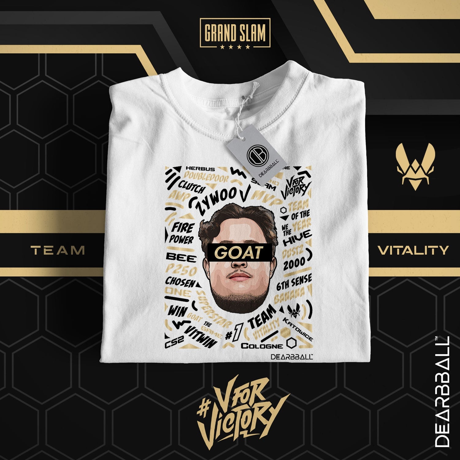 DearBBall T-Shirt - ZYWOO GOAT Words Matter VITALITY