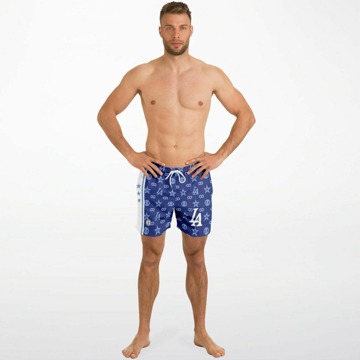 INFINITY Blue Swim Trunks