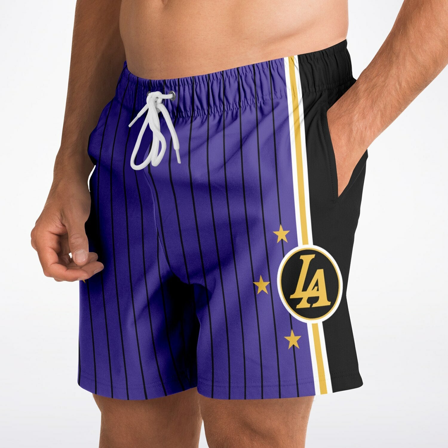 Pantalón Corto de Moda DearBBall - Edición L.A. GAMETIME Púrpura