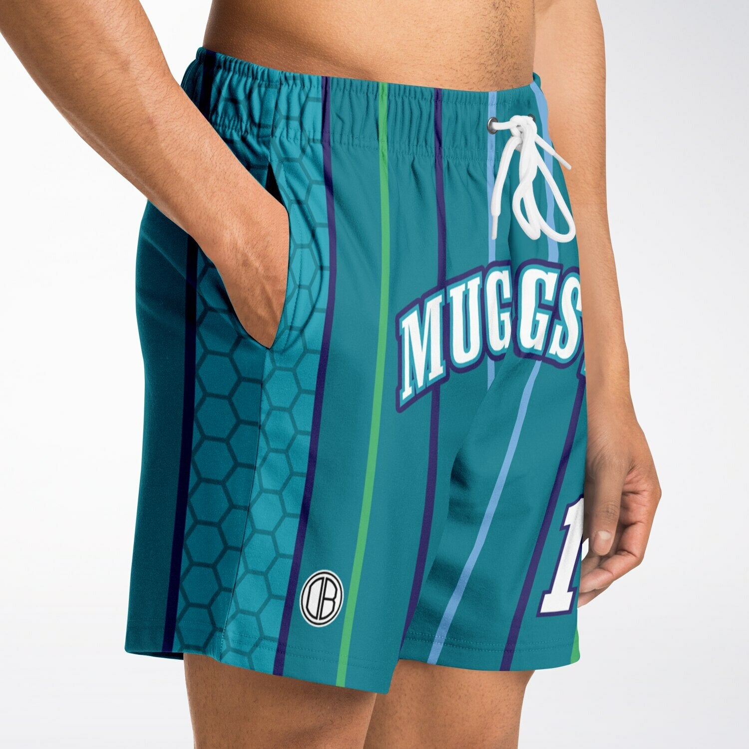 Calções Fashion DearBBall - Edição MUGGSY Verde-azulado