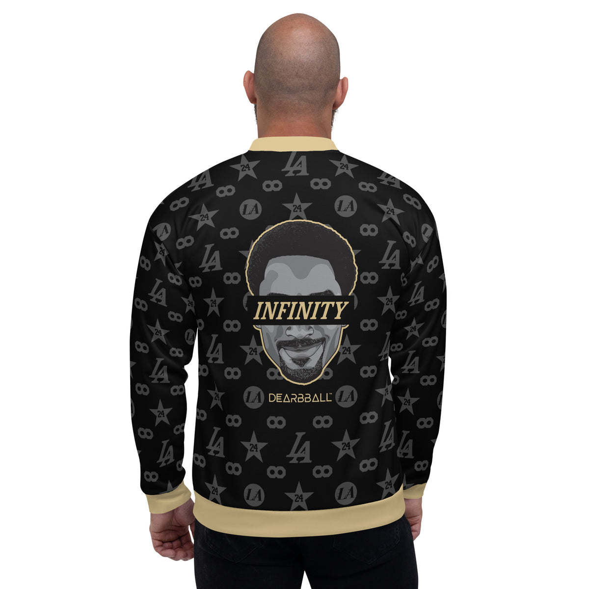 DearBBall Veste Bomber - INFINITY Gold &amp; Black Edition