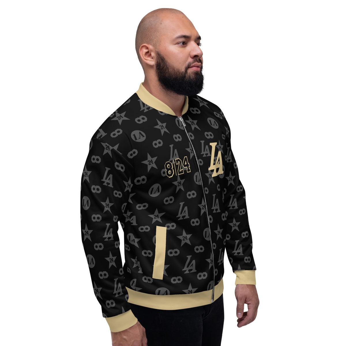 DearBBall Veste Bomber - INFINITY Gold &amp; Black Edition