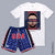 DearBBall Ensemble Short en Mesh T-shirt - USA SPLASH Edition