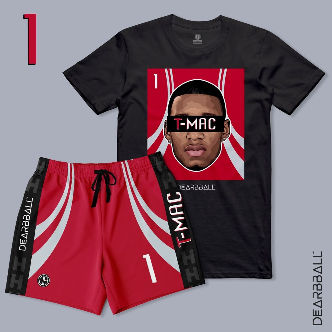DearBBall Ensemble Kortermet T-skjorte - T-MAC Houston-utgave
