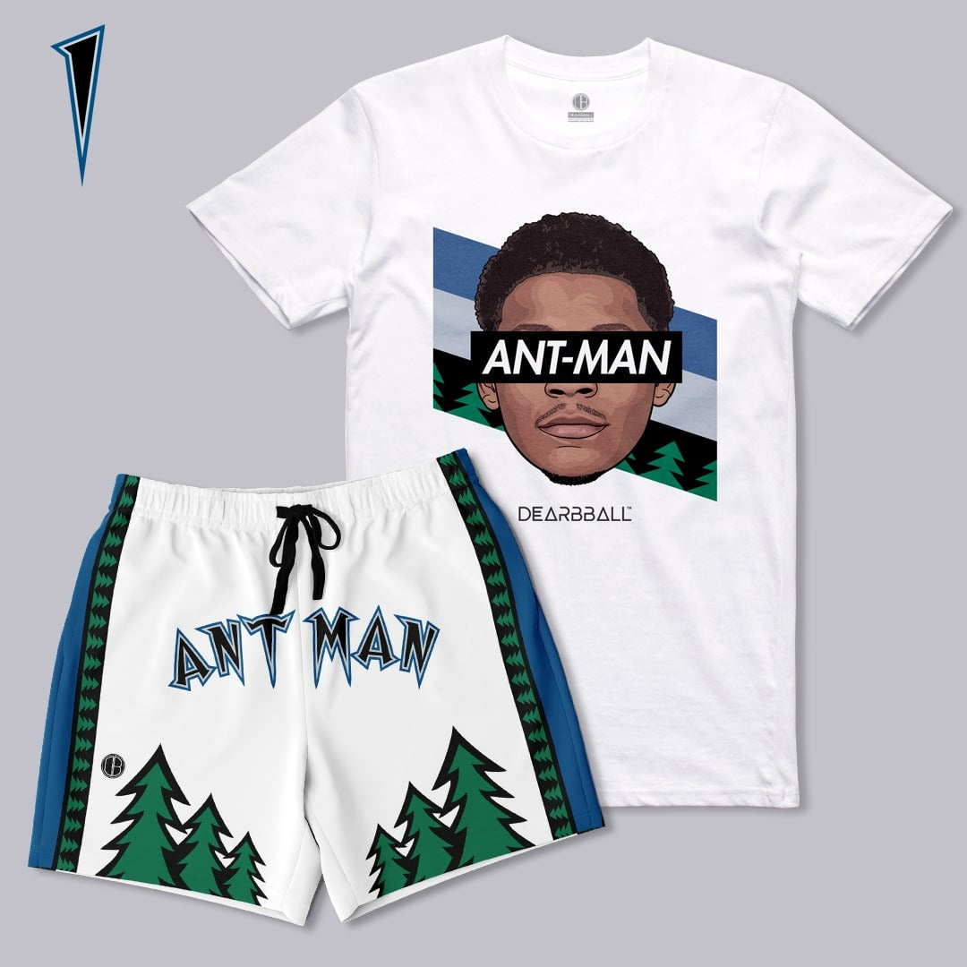 DearBBall Short T-Shirt Set - ANT-MAN Throwback White Edition 