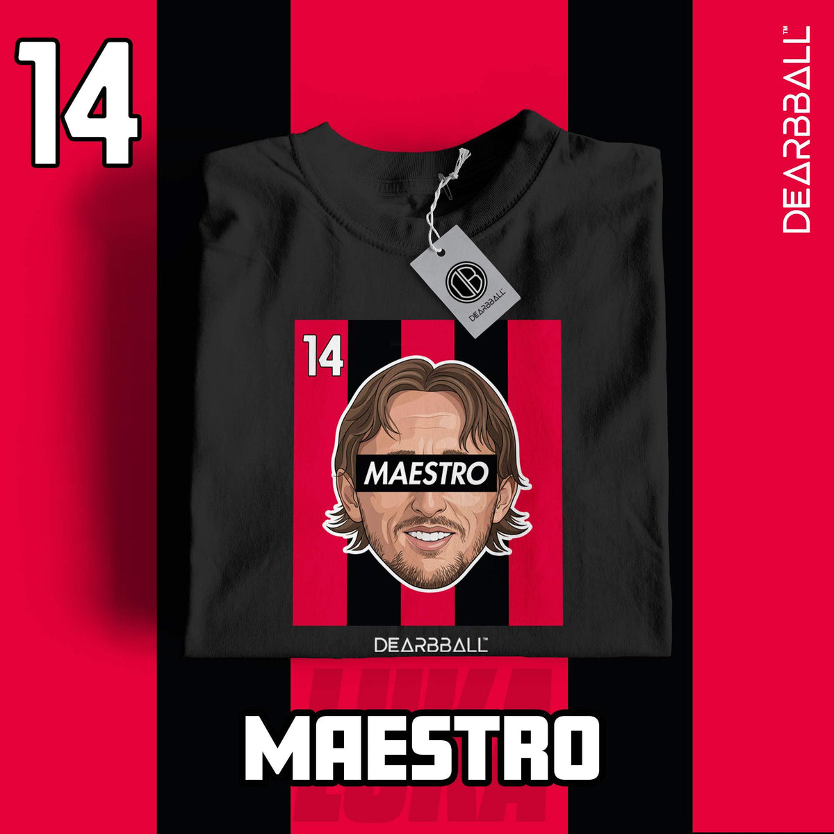 DearBBall Football – AC Milan – Modric – MAESTRO – Home – Black – Marketing