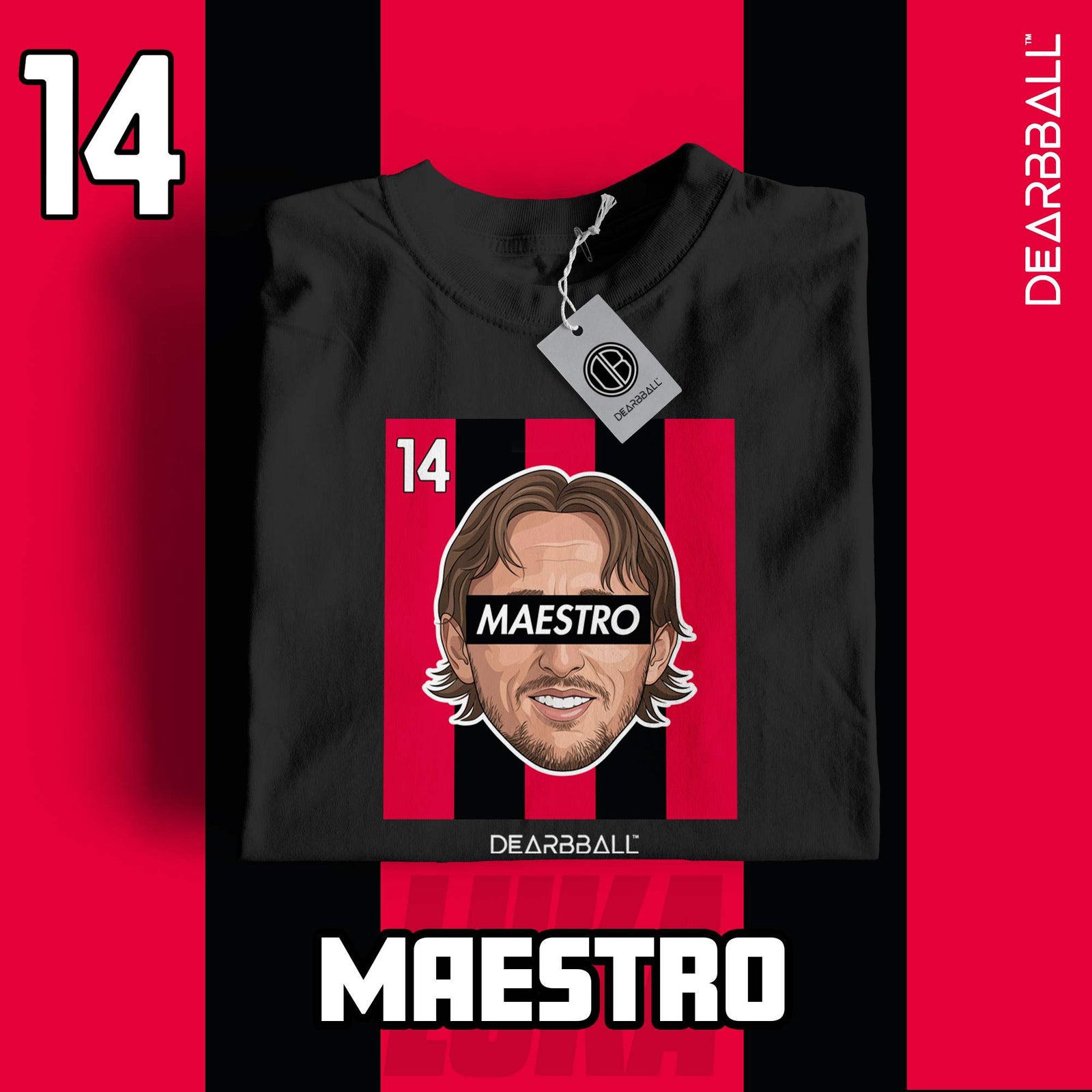 DearBBall Football – AC Milan – Modric – MAESTRO – Home – Black – Marketing