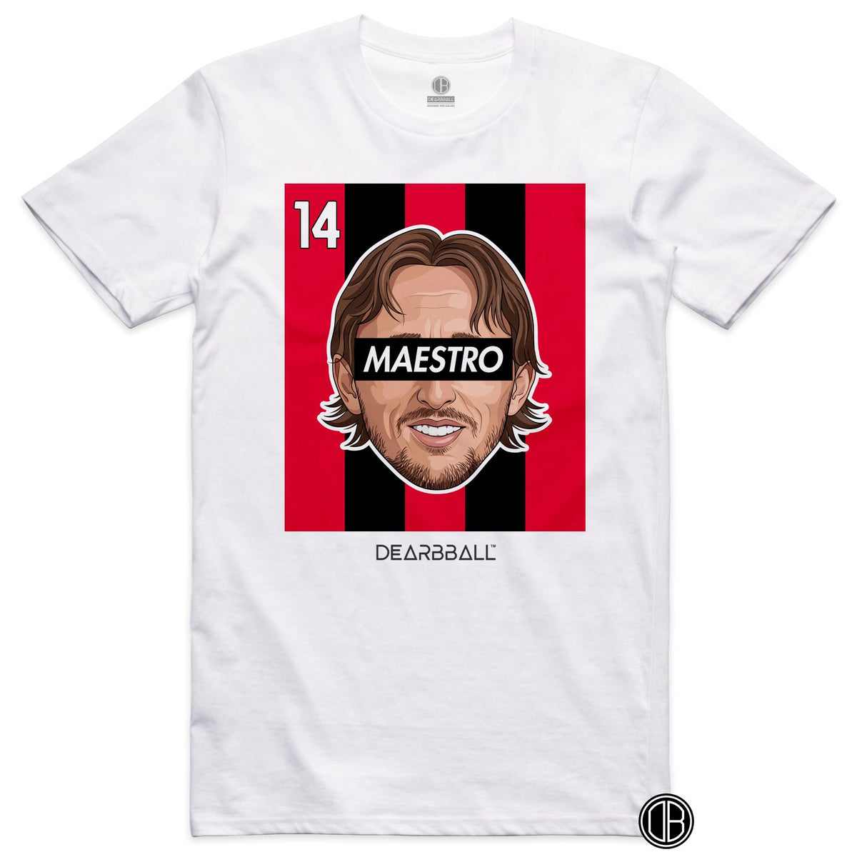 DearBBall Football – AC Milan – MODRIC MILAN Home – T-shirt blanc