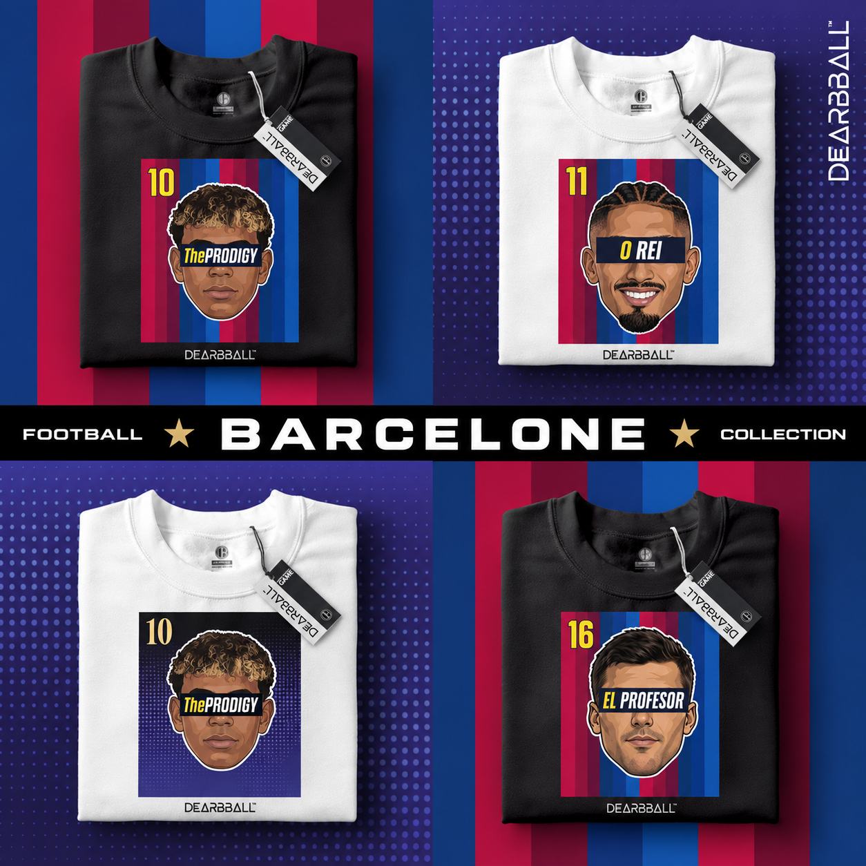 DearBBall Football – BARCELONE 4 FOLDED – 01