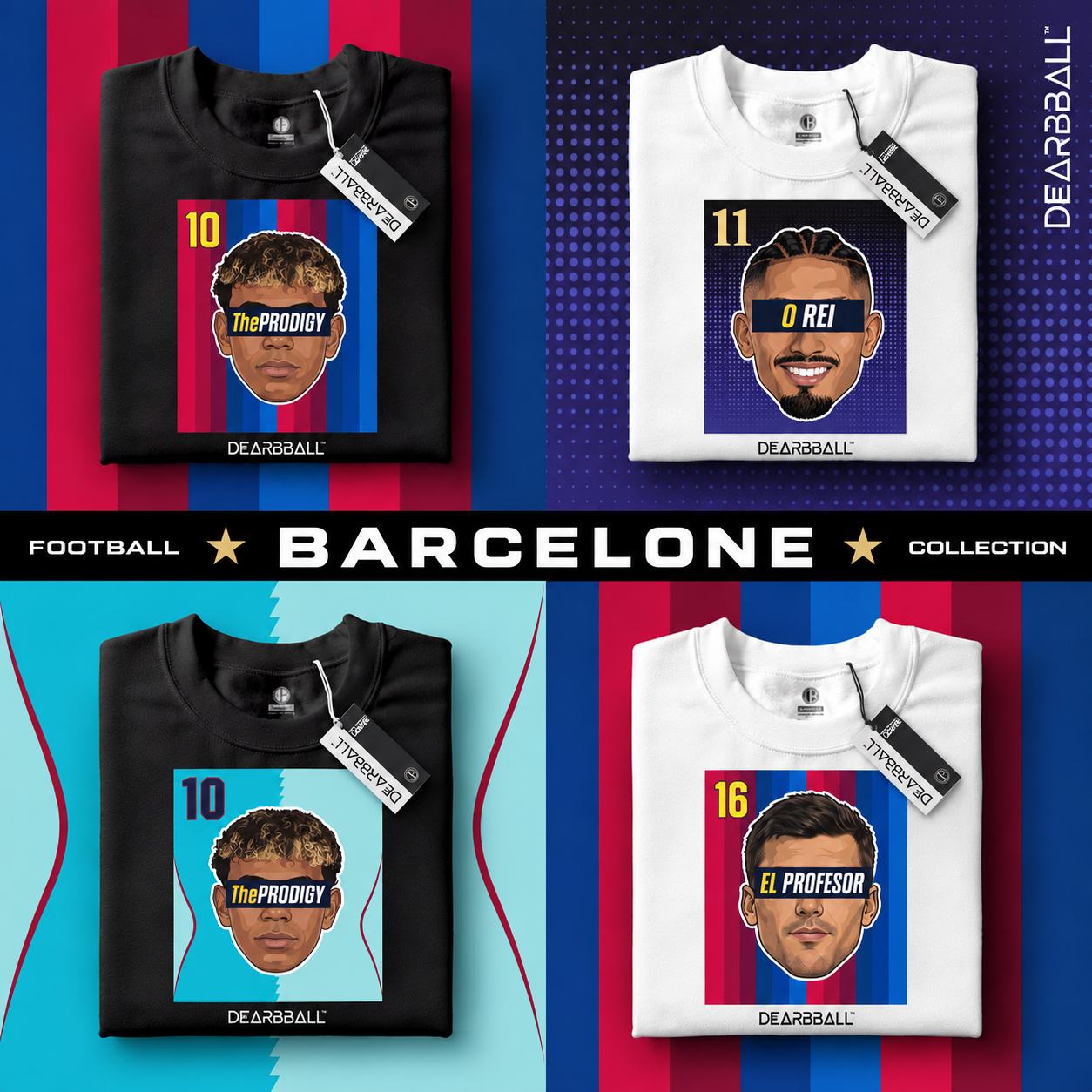 DearBBall Football – BARCELONE 4 FOLDED – 02 – Trois editions