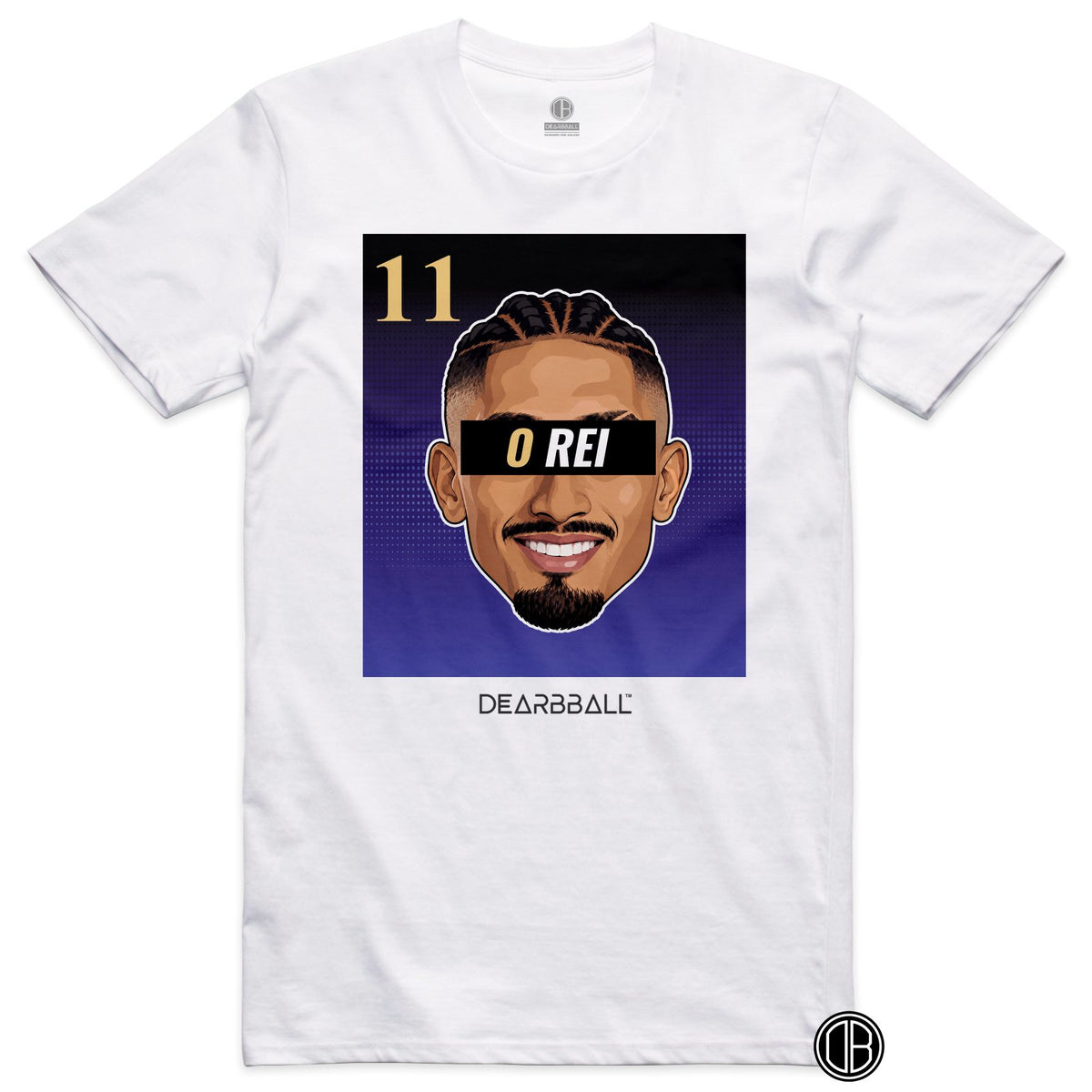DearBBall Football – Barcelone – Raphinha – O Rei – BARCA Away – T-shirt blanc