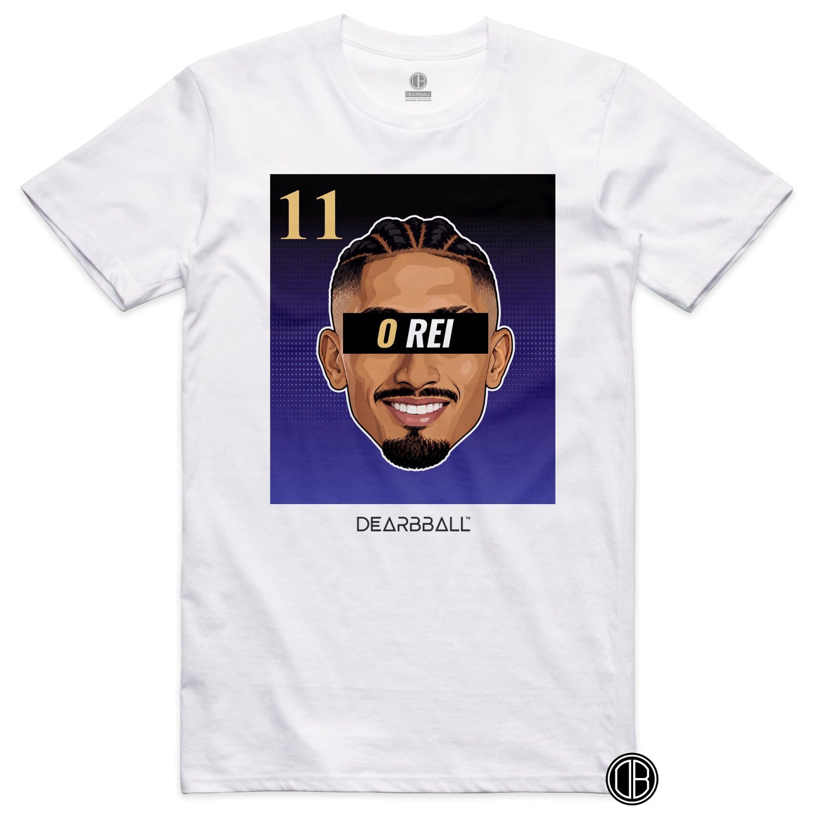 DearBBall Football – Barcelone – Raphinha – O Rei – BARCA Away – T-shirt blanc