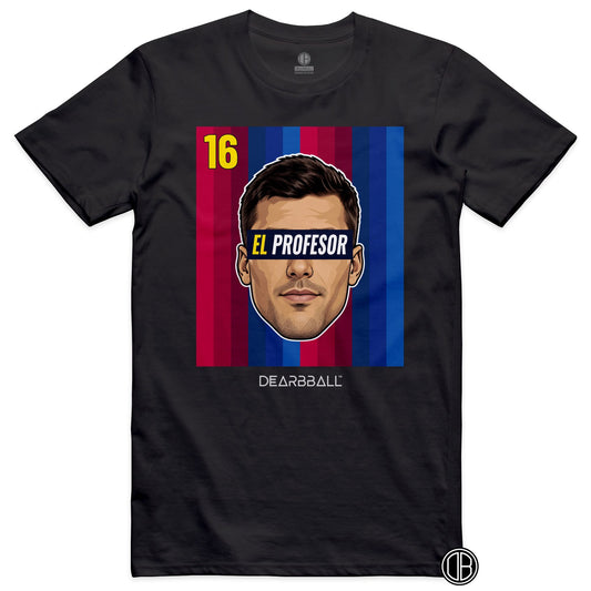DearBBall Football – Barcelone – Rodri Barcelone – BARCA Home – T-shirt noir