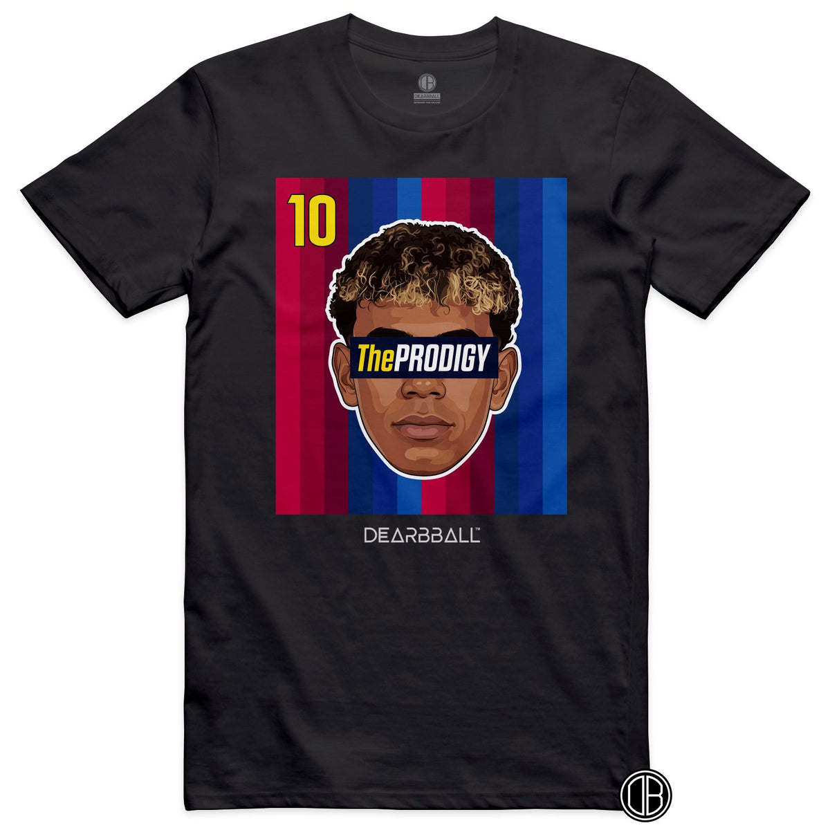 DearBBall Football – Barcelone – YAMAL BARCA Home – T-shirt noir