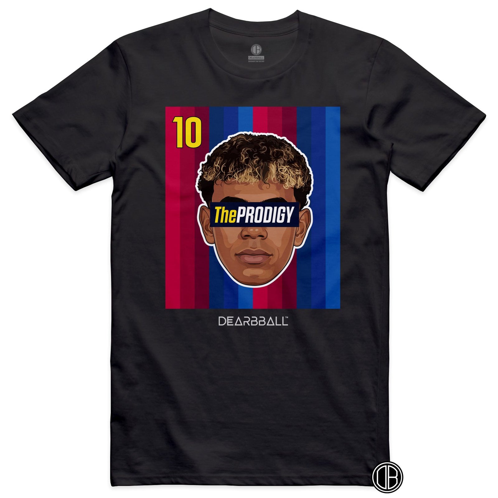 DearBBall Football – Barcelone – YAMAL BARCA Home – T-shirt noir