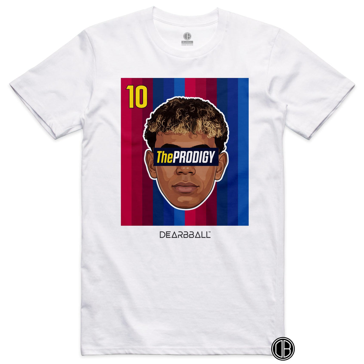 DearBBall Football – Barcelone – YAMAL BARCA Home – T-shirt blanc