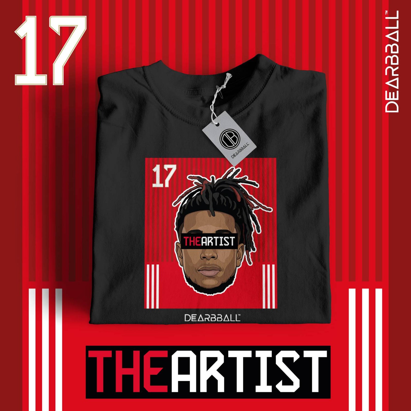 DearBBall Football – Bayern Munich – Olise – TheARTIST – Home – Black – Marketing