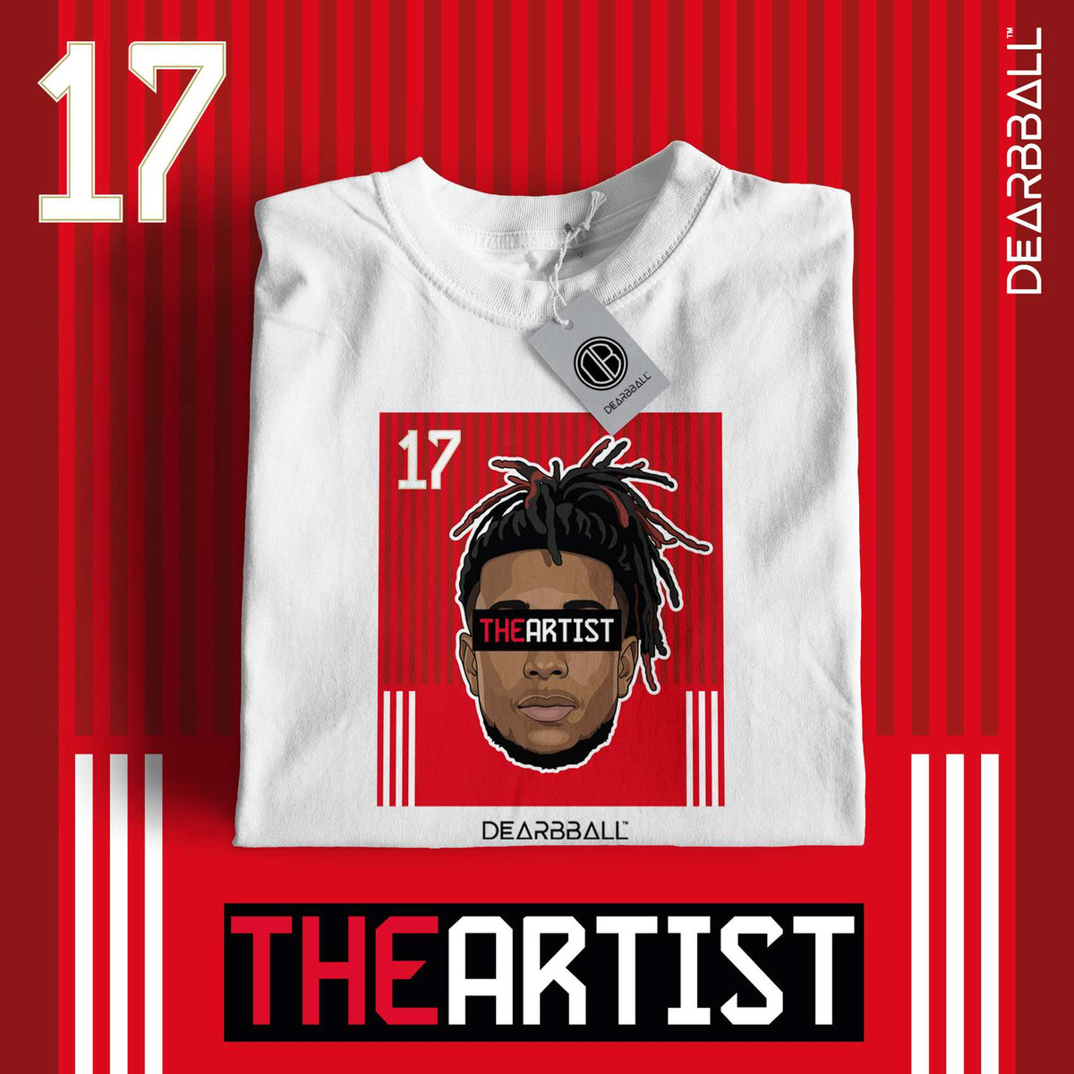 DearBBall Football – Bayern Munich – Olise – TheARTIST – Home – White – Marketing