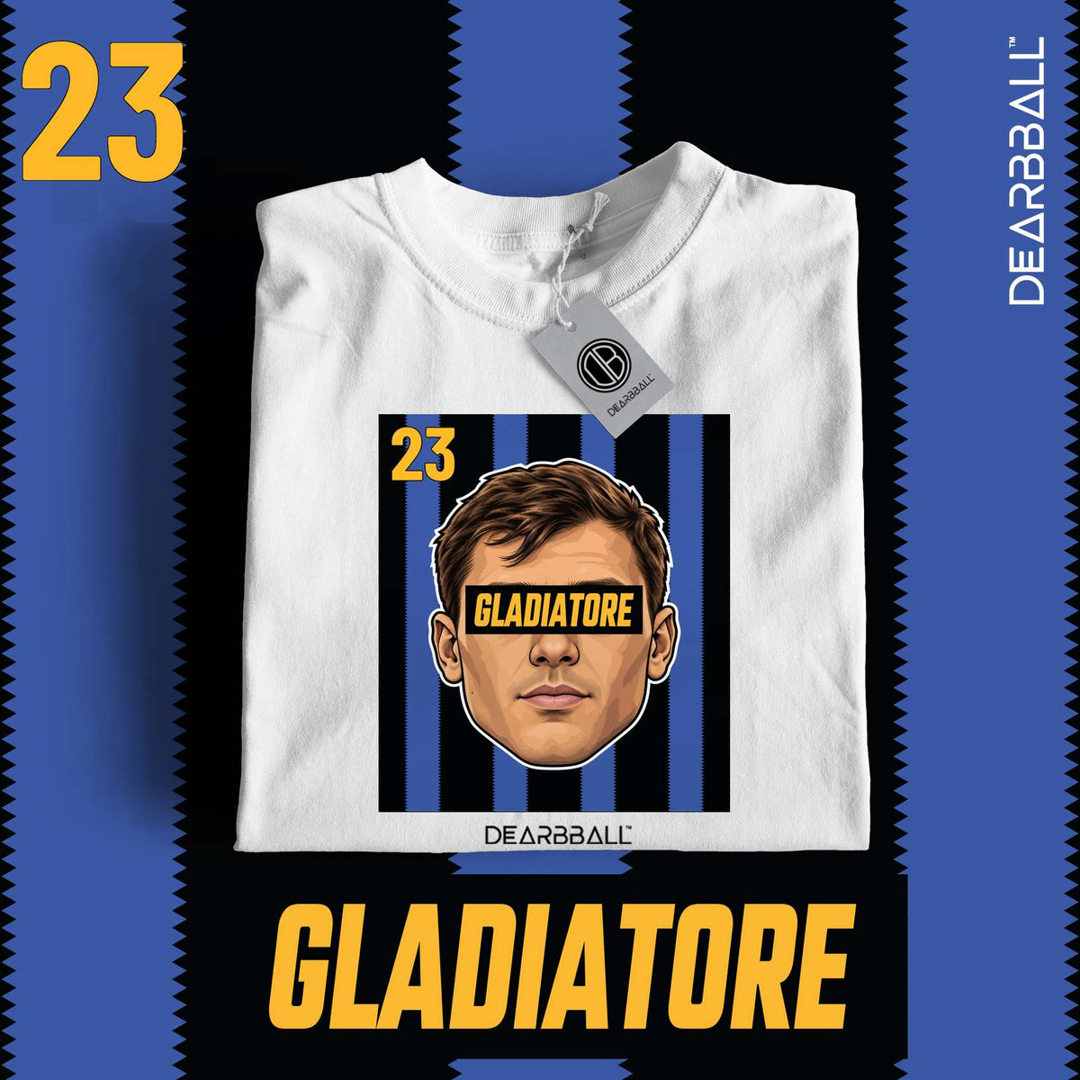 DearBBall Football – Inter Milan – Barella – GLADIATORE – Home – White – Marketing